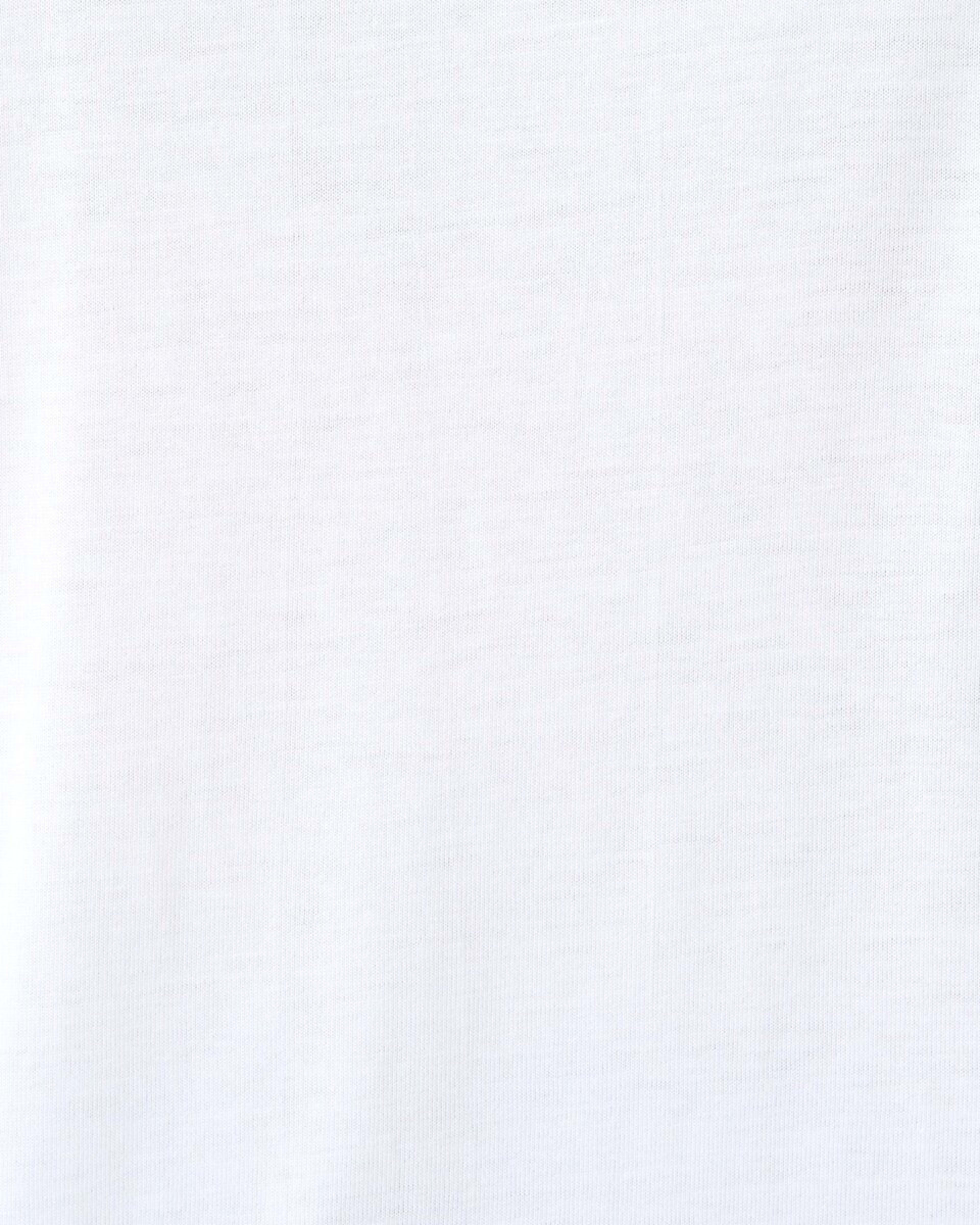 6 Long Sleeve Cotton Modal T-shirt WHITE, 6 of 6