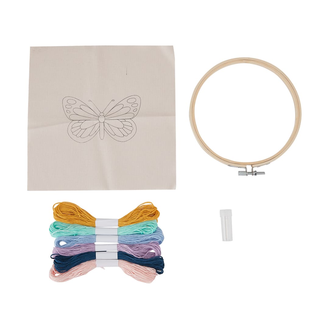 Embroidery Kit Butterfly Kmart