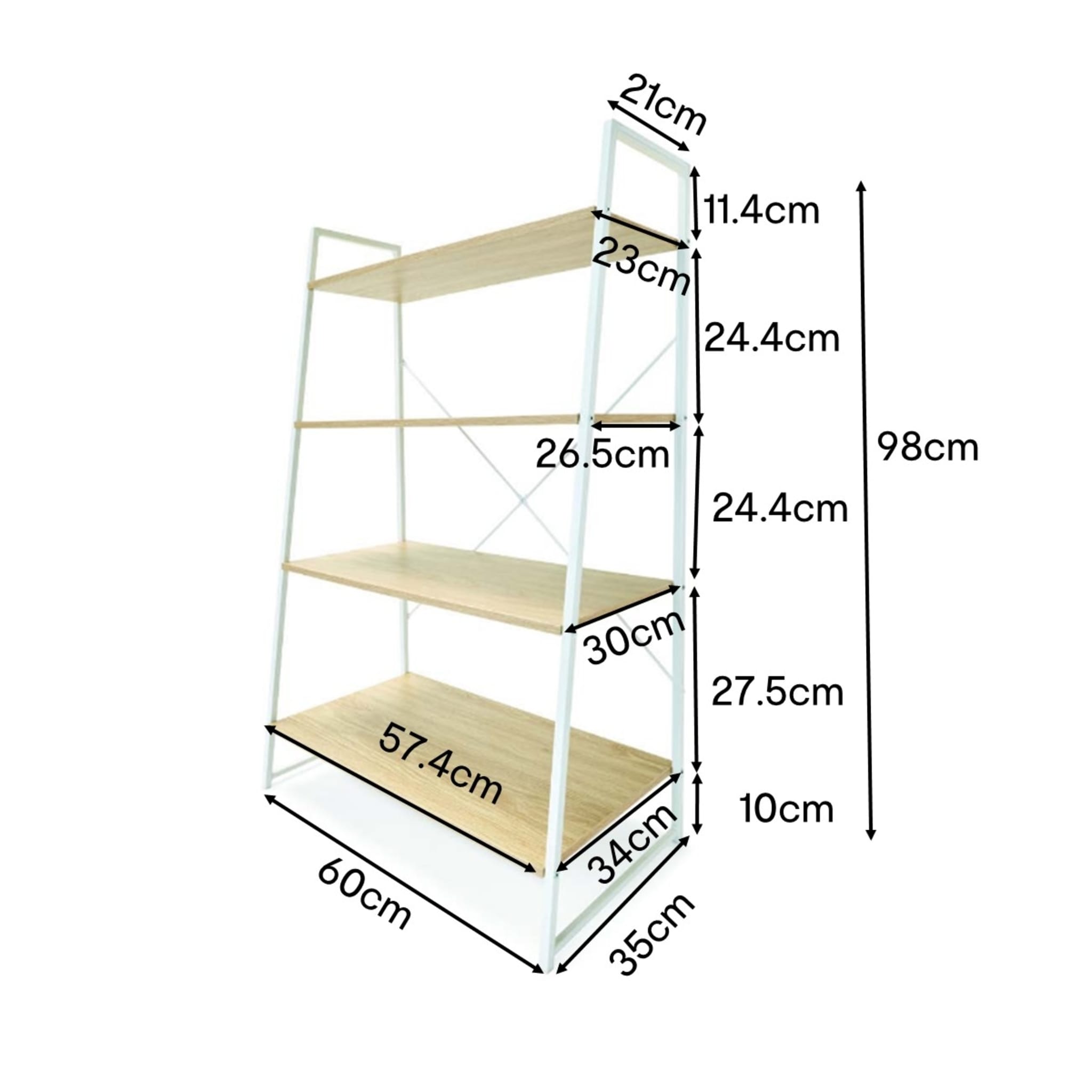 Scandi Ladder Bookshelf Kmart