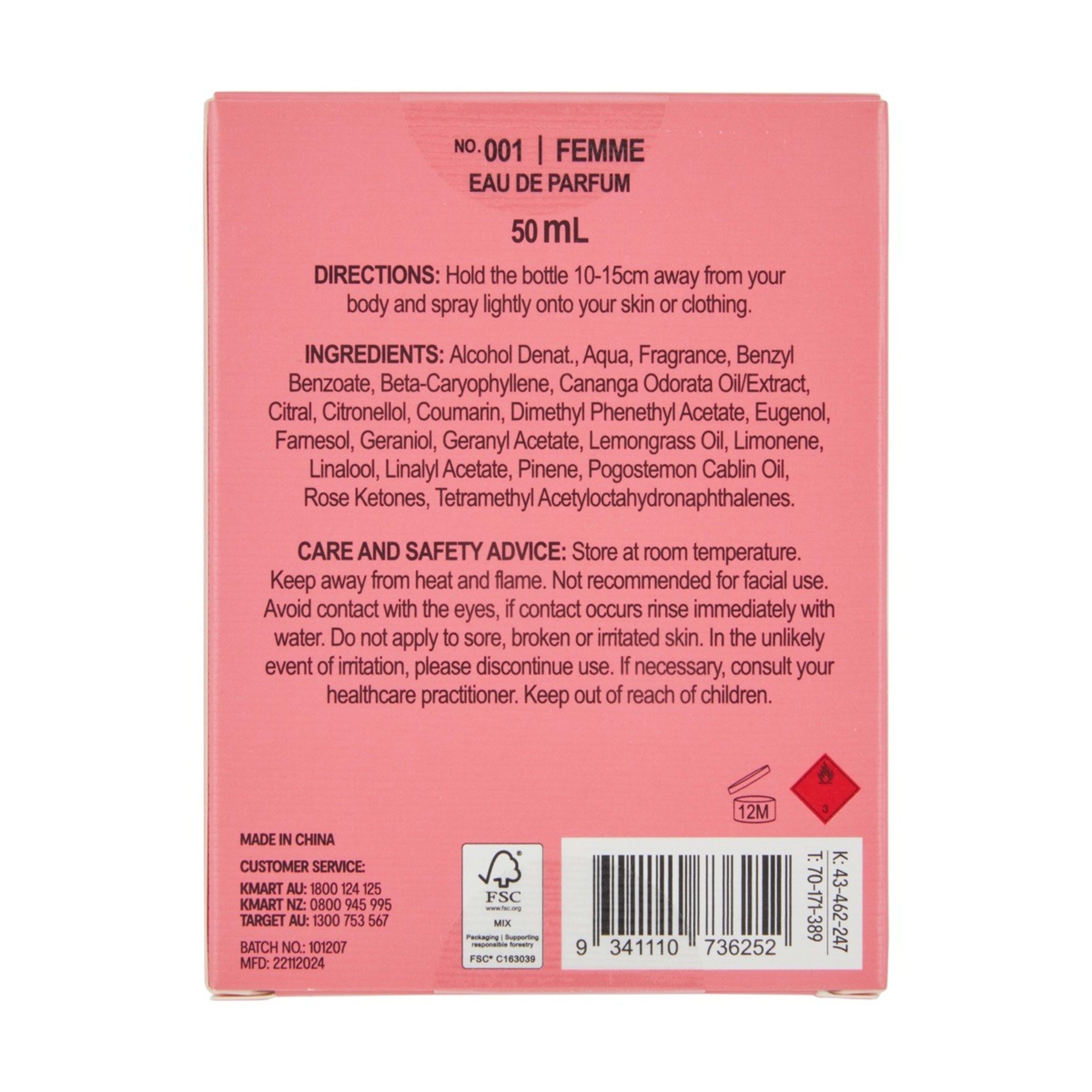6 OXX Fragrance No. 001 Femme Eau De Parfum - Neroli, Jasmine and Amber, 6 of 7