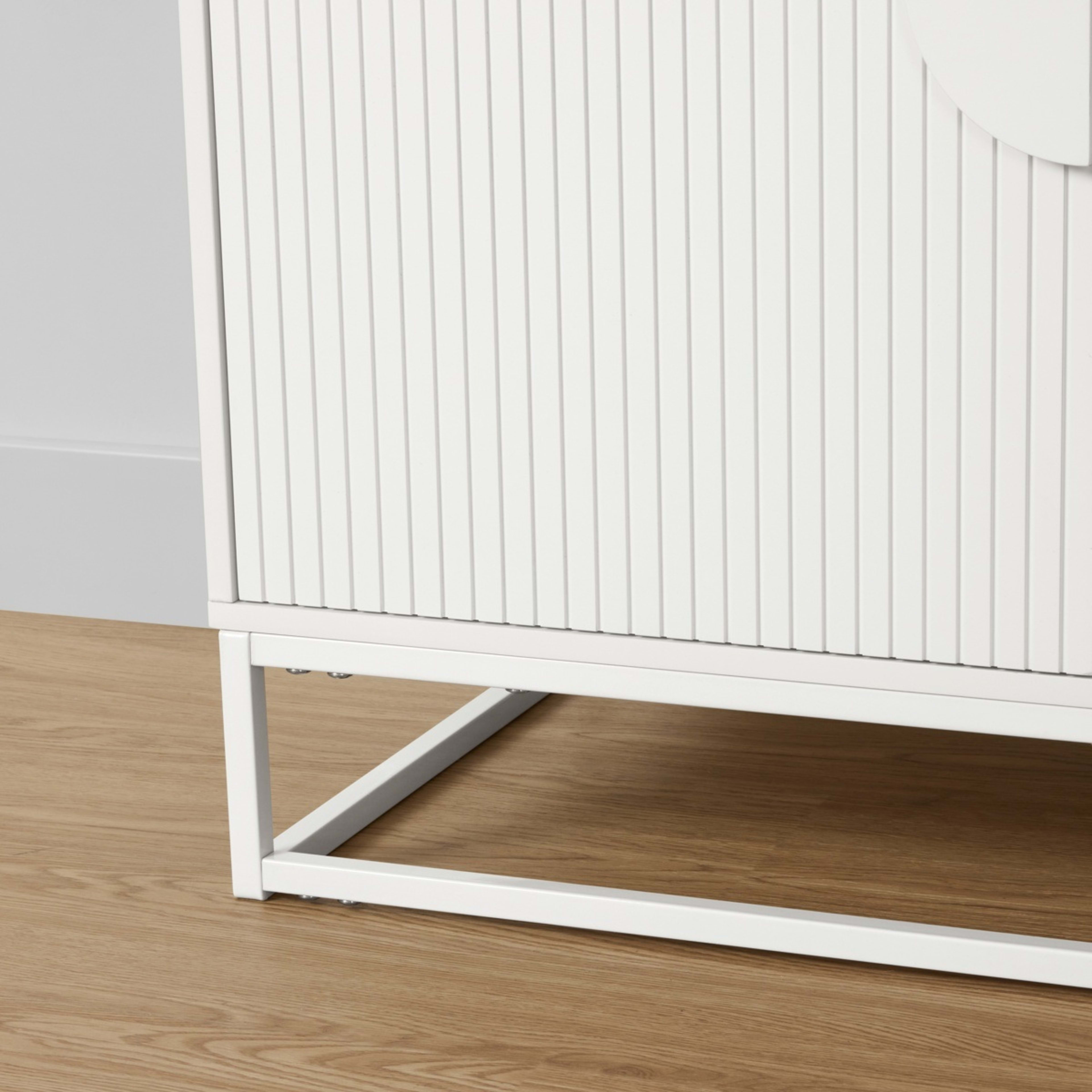 8 Stevie Ribbed Cabinet - White, 8 of 10