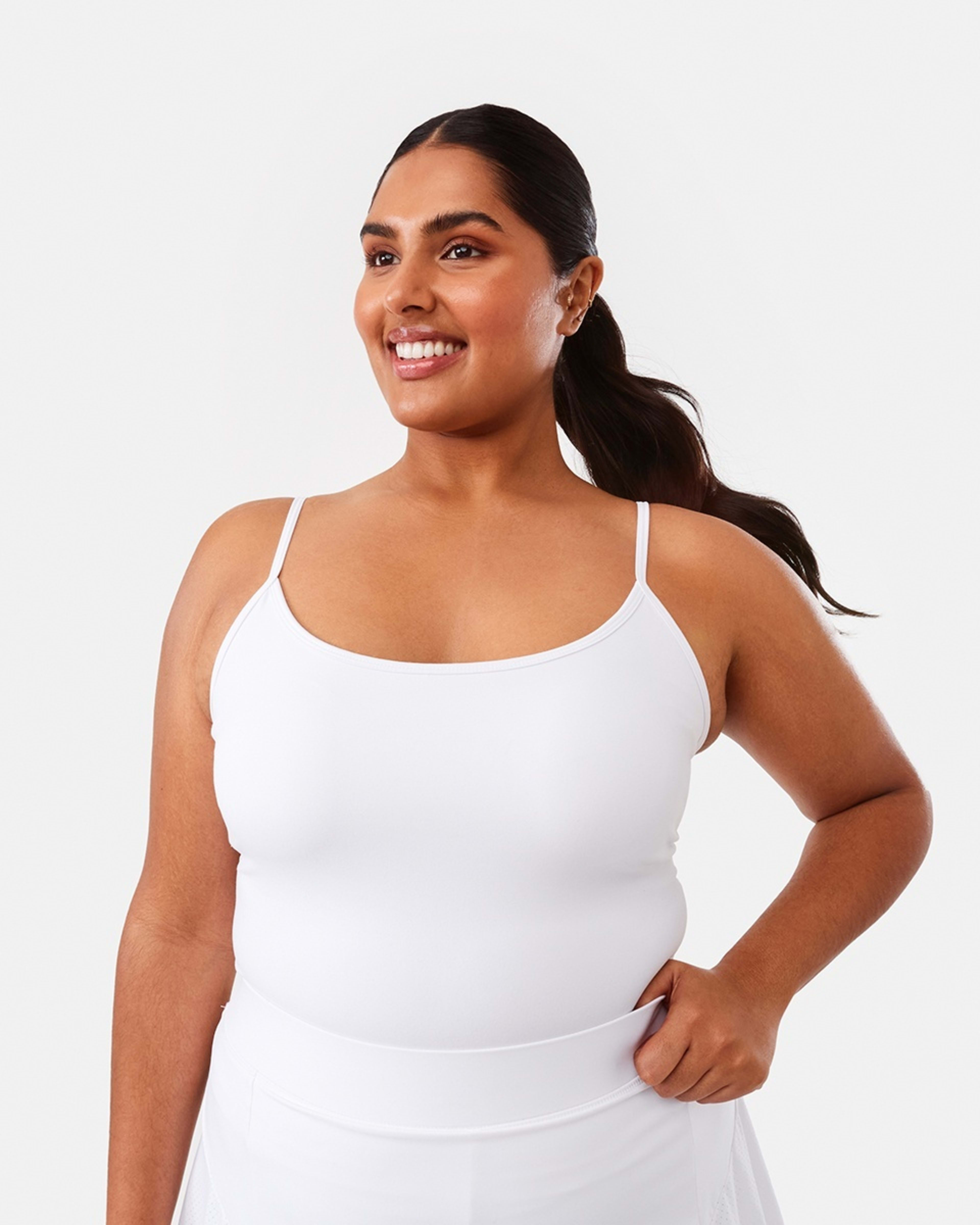 3 Active Womens Ultrasoft Shelf Tank WHITE, 3 of 10