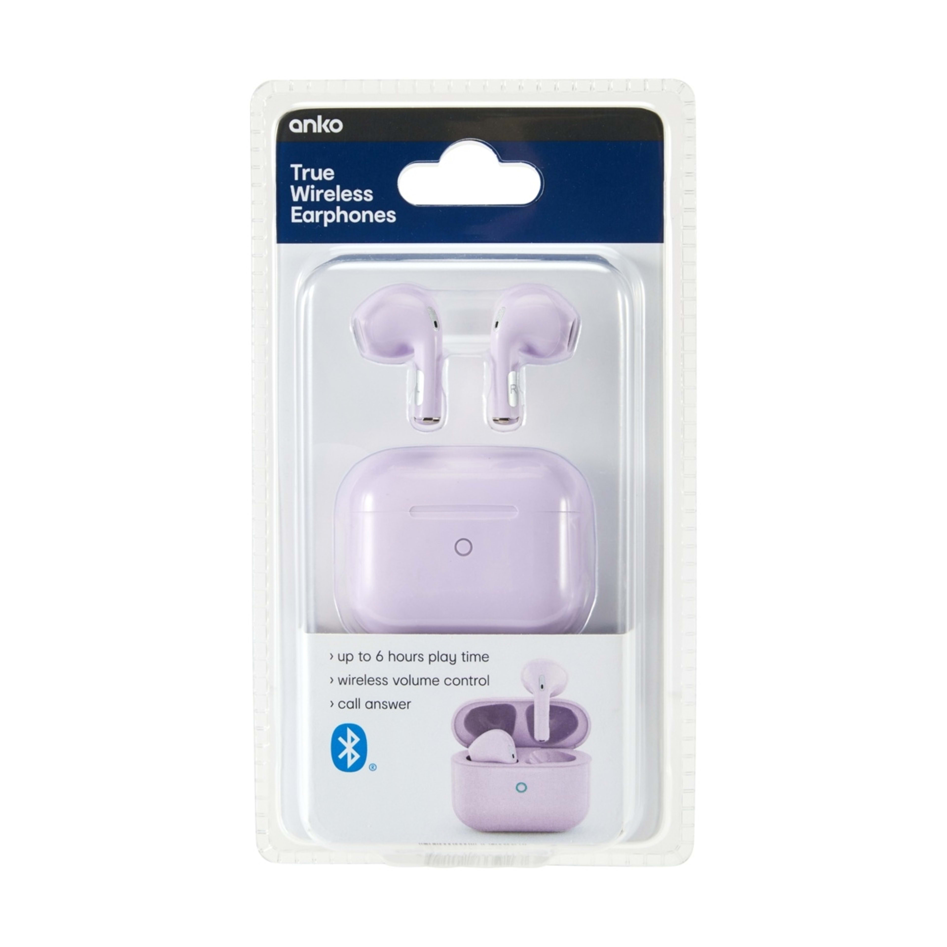 6 True Wireless Earphones Stem - Lilac, 6 of 6
