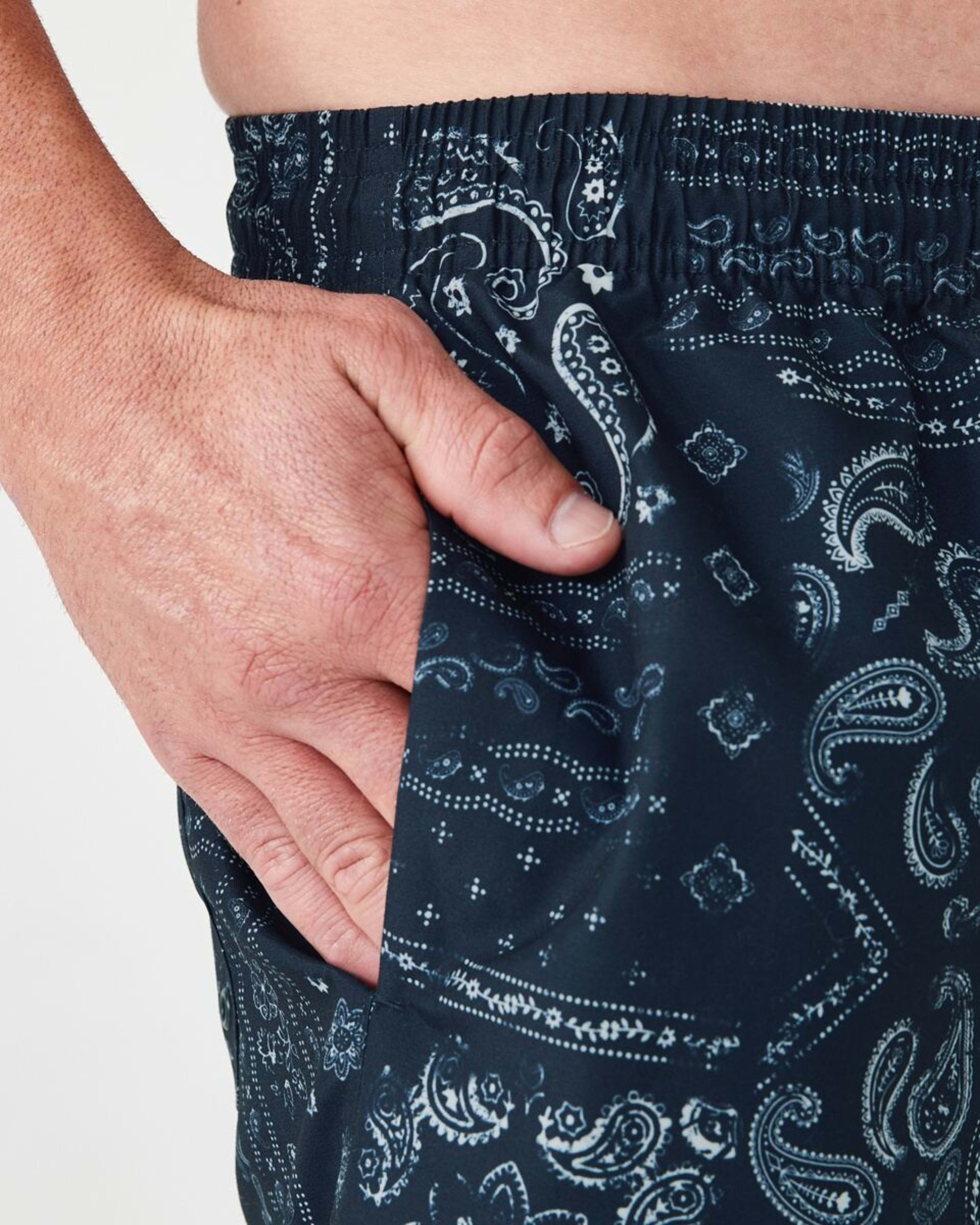 4 Regular Print Boardshorts ABSTRACT PAISLEY SKY CAPTAIN, 4 of 6