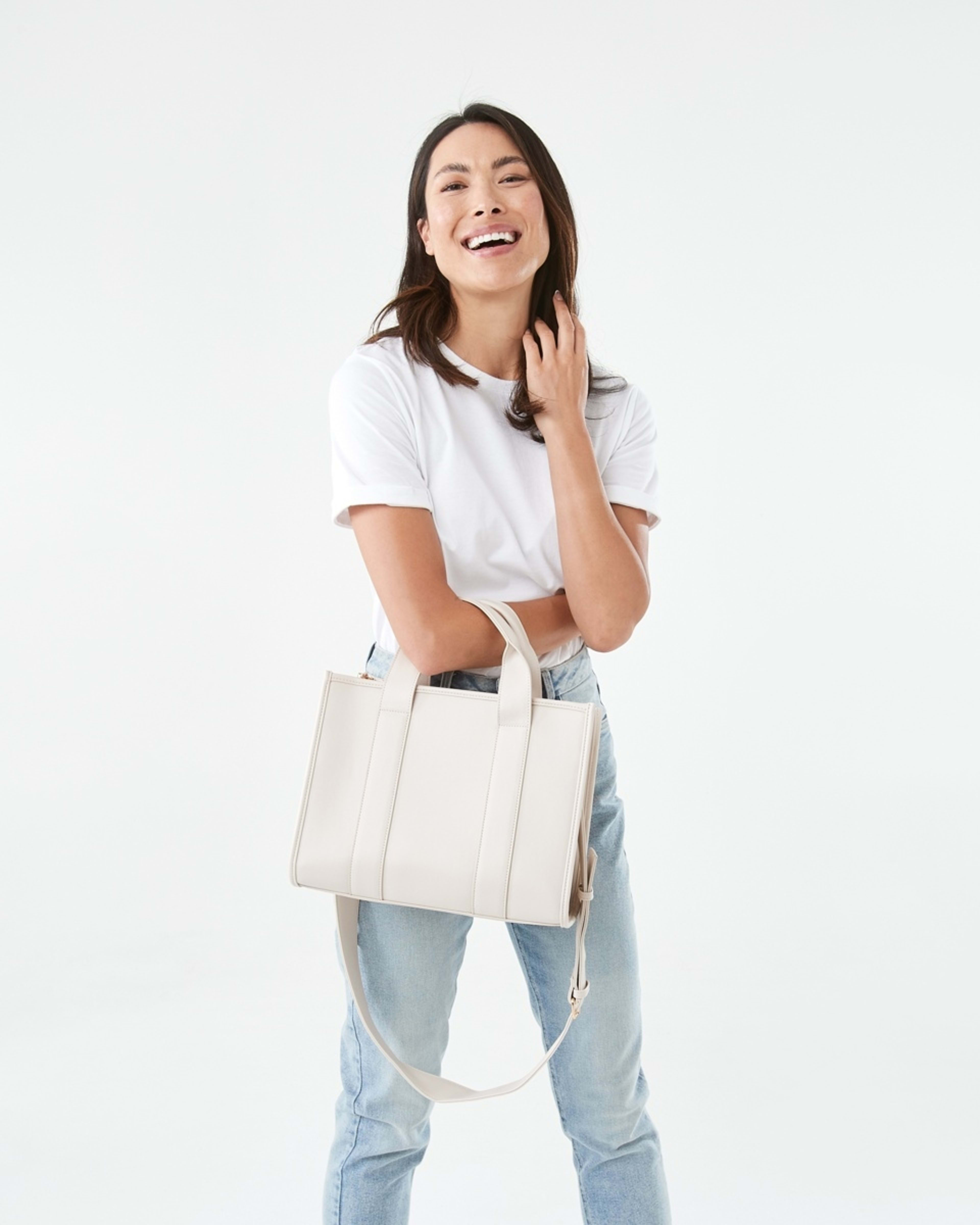 6 Large City Tote Bag Shell Bge, 6 of 7