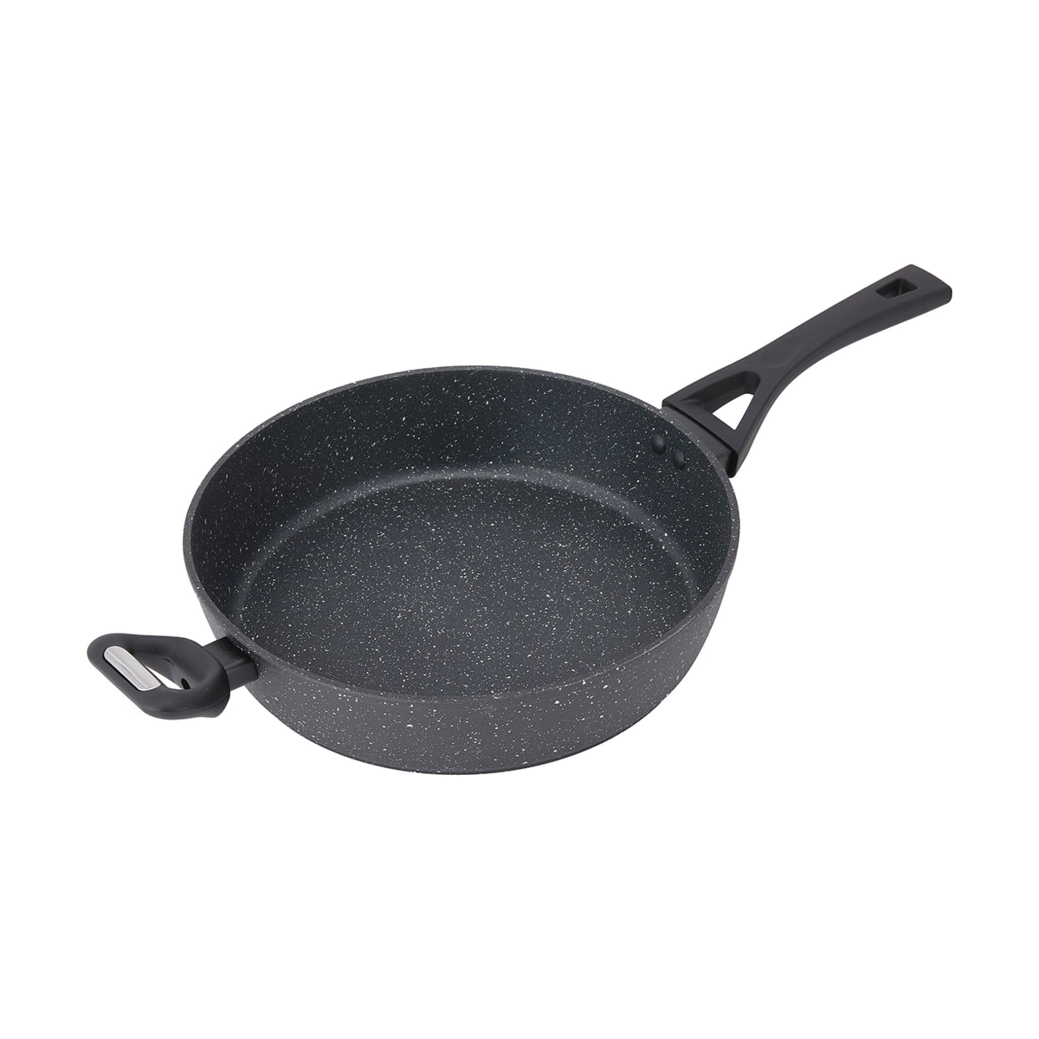 30cm Stone Blast Saute Pan Black Kmart