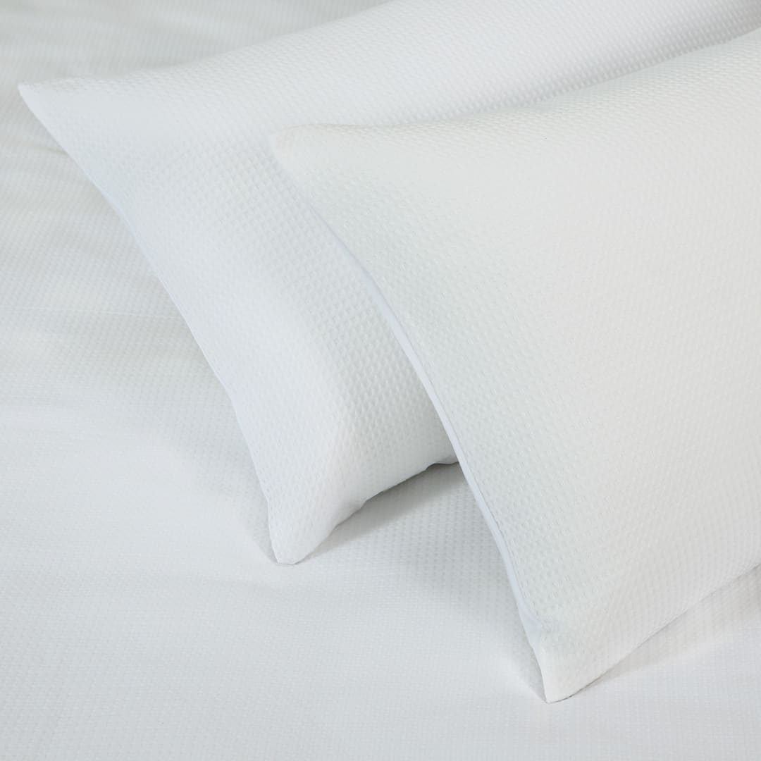 Waffle Cotton Quilt Cover Set Queen Bed, White Kmart