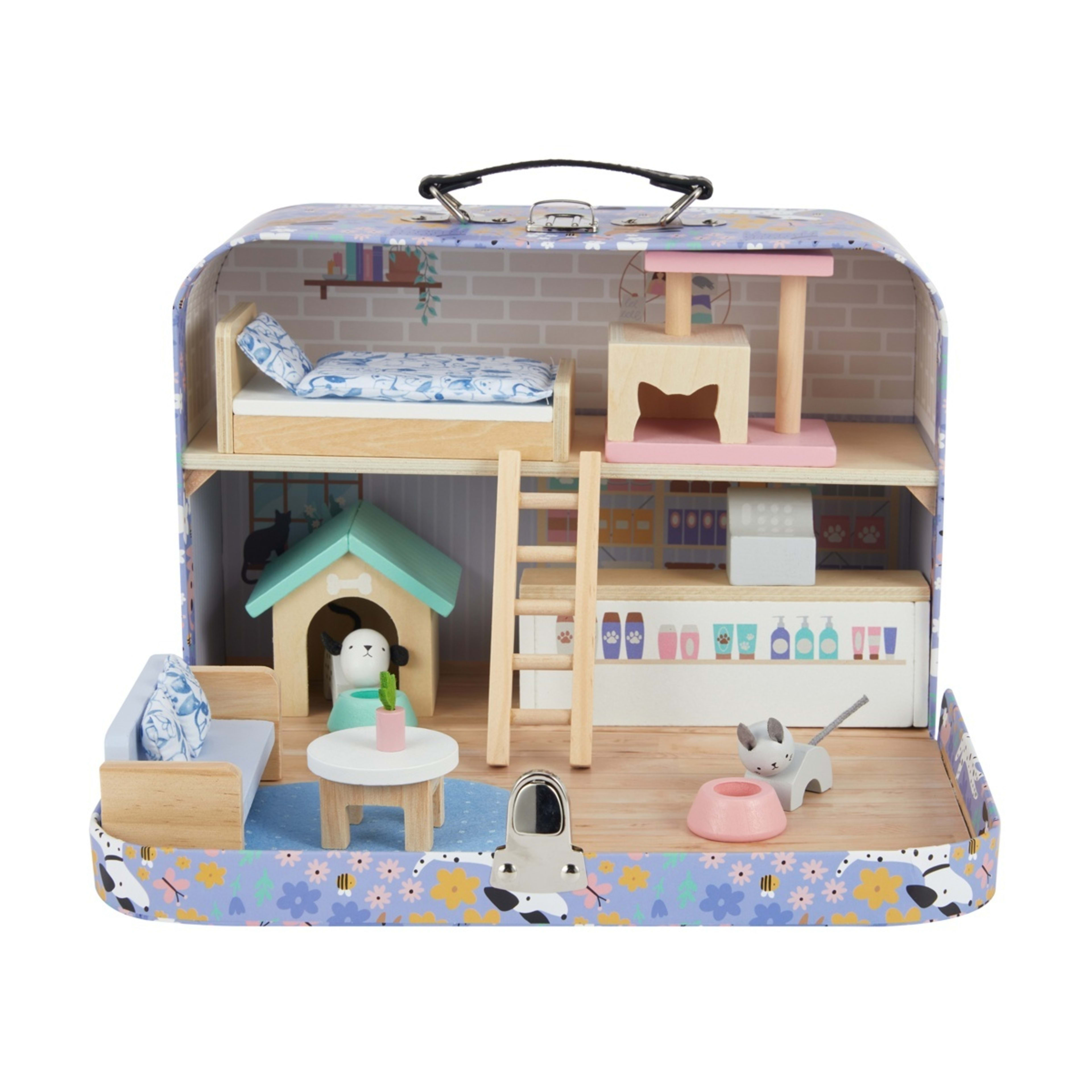 2 19 Piece Pet Suitcase Dollhouse, 2 of 9