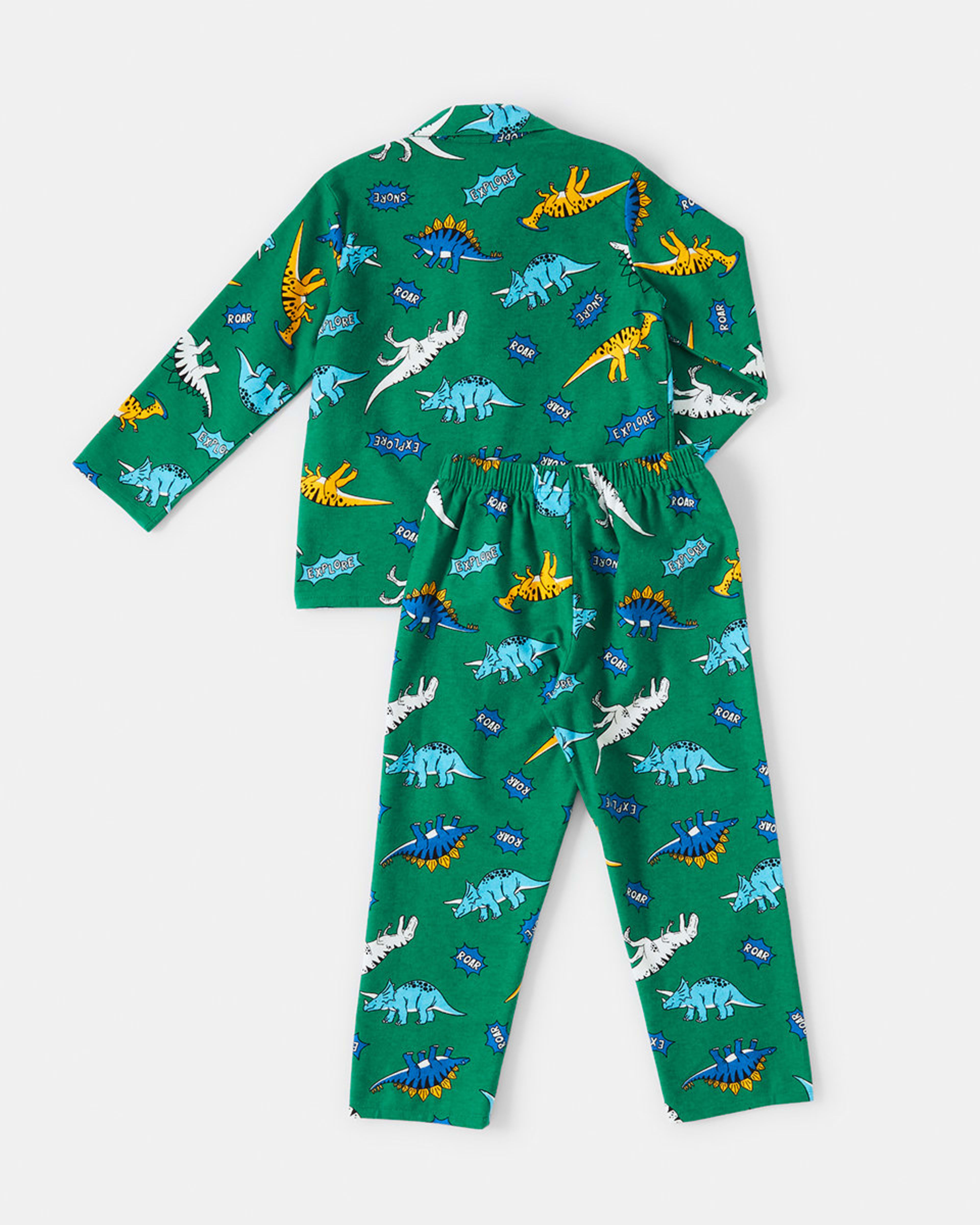 7 Flannelette Pyjama Set Dino, 7 of 10