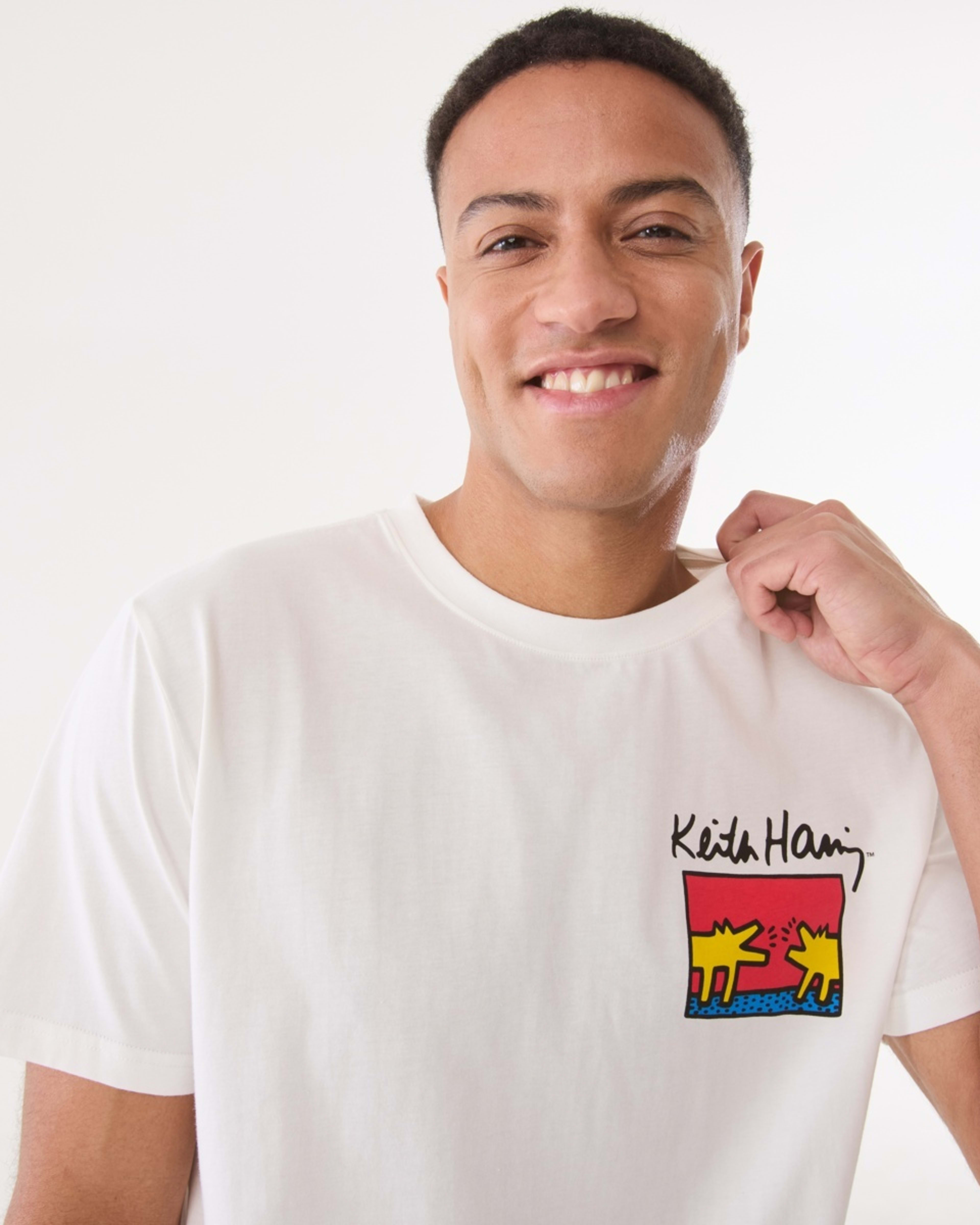 4 Keith Haring License T-shirt SNOW WHITE, 4 of 6