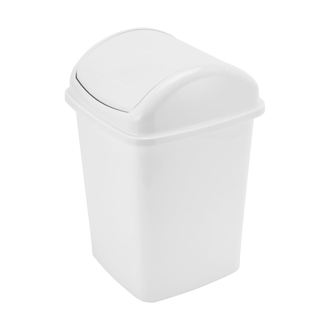 5L Swing Top Bin White Kmart