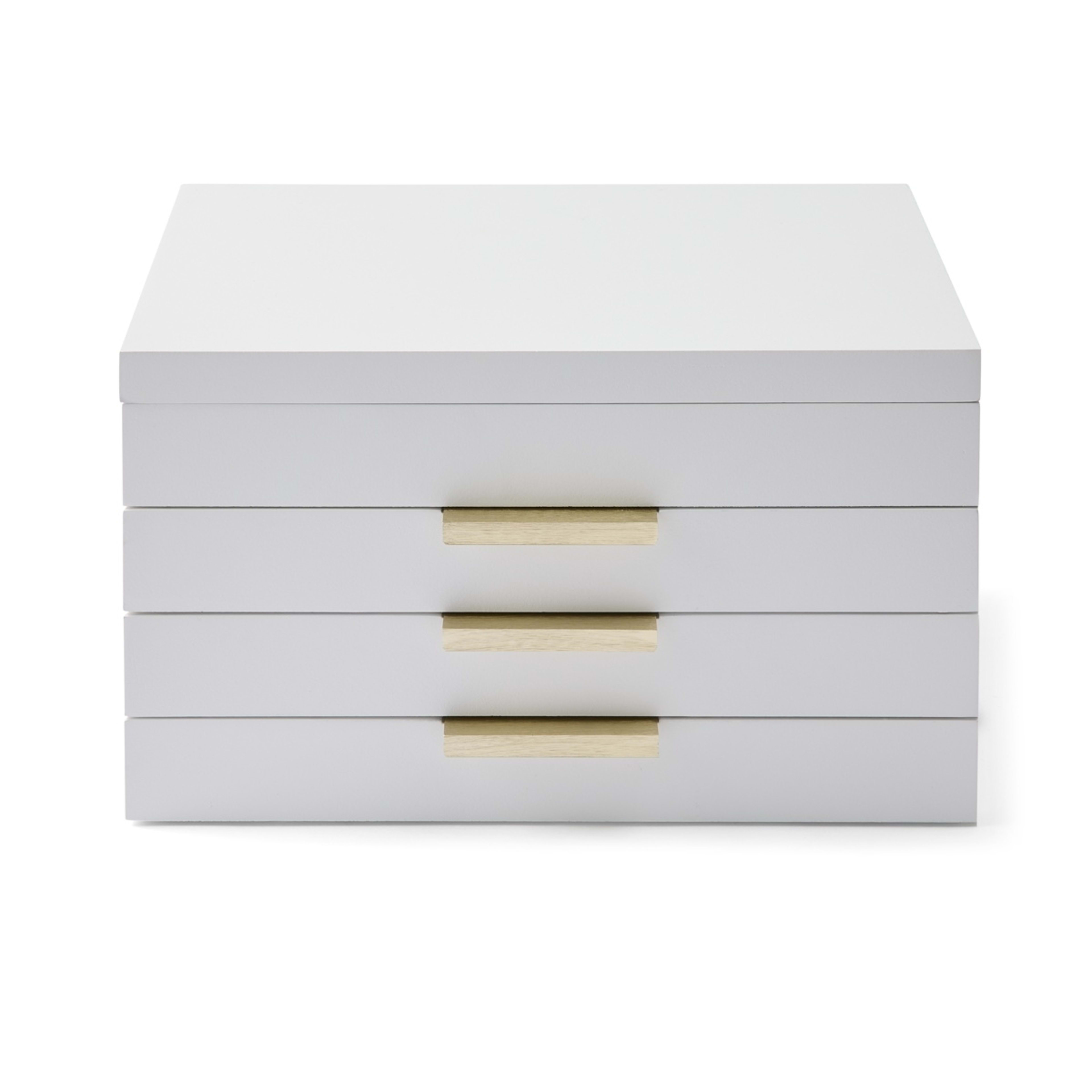 4 4 Tier White Jewellery Box, 4 of 9