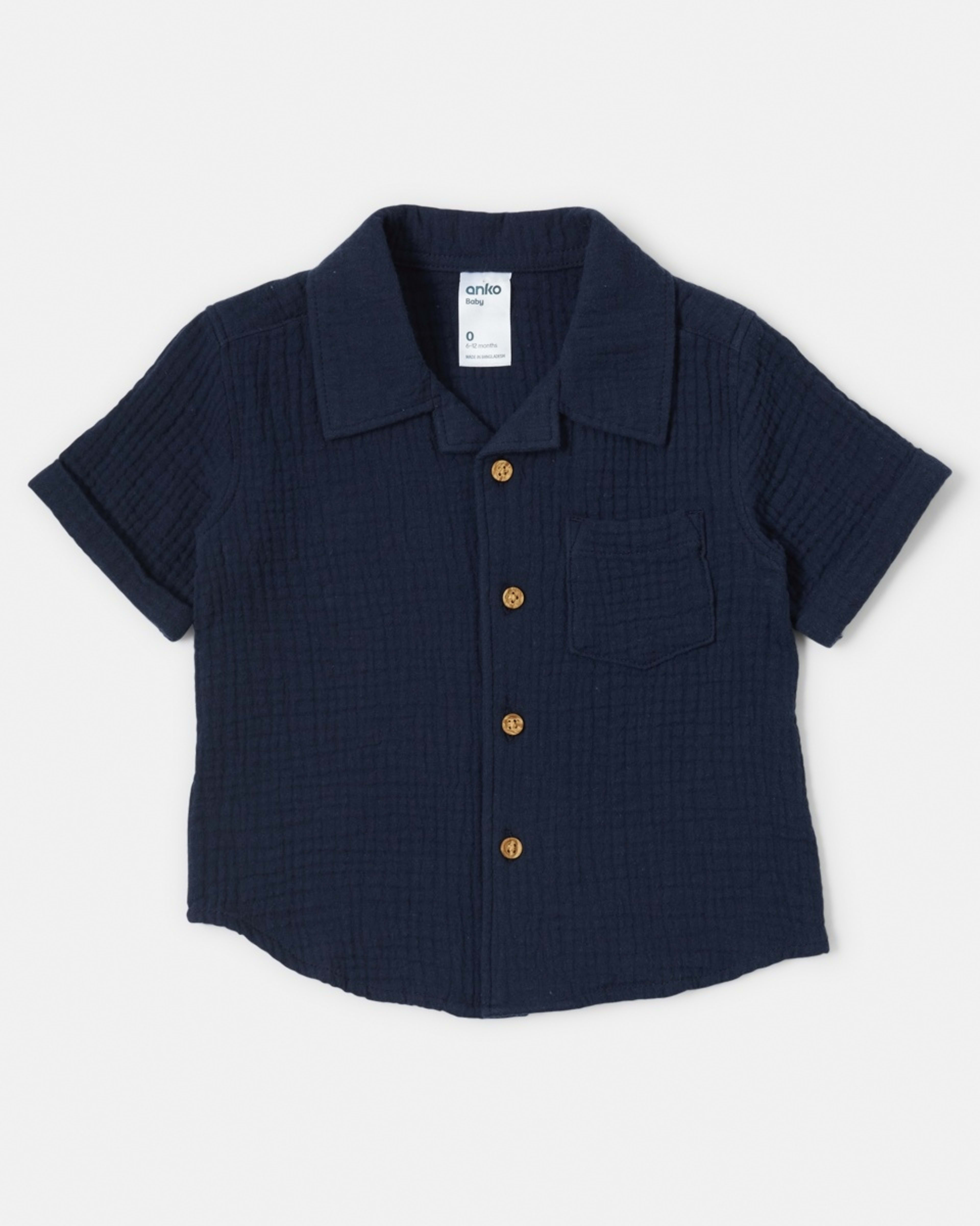 1 Woven Shirt Blu Pcoat