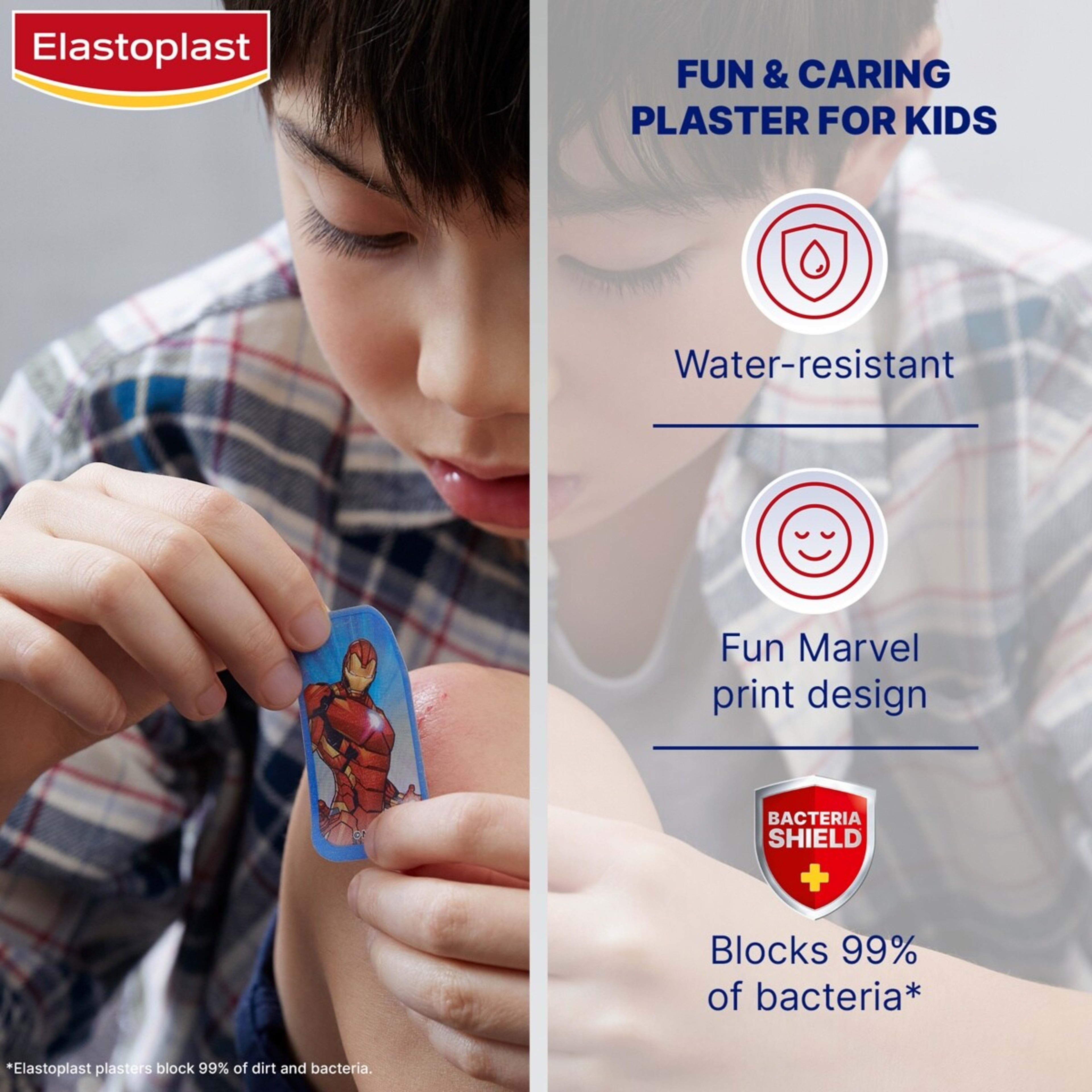 3 20 Pack Marvel Elastoplast Plasters, 3 of 7