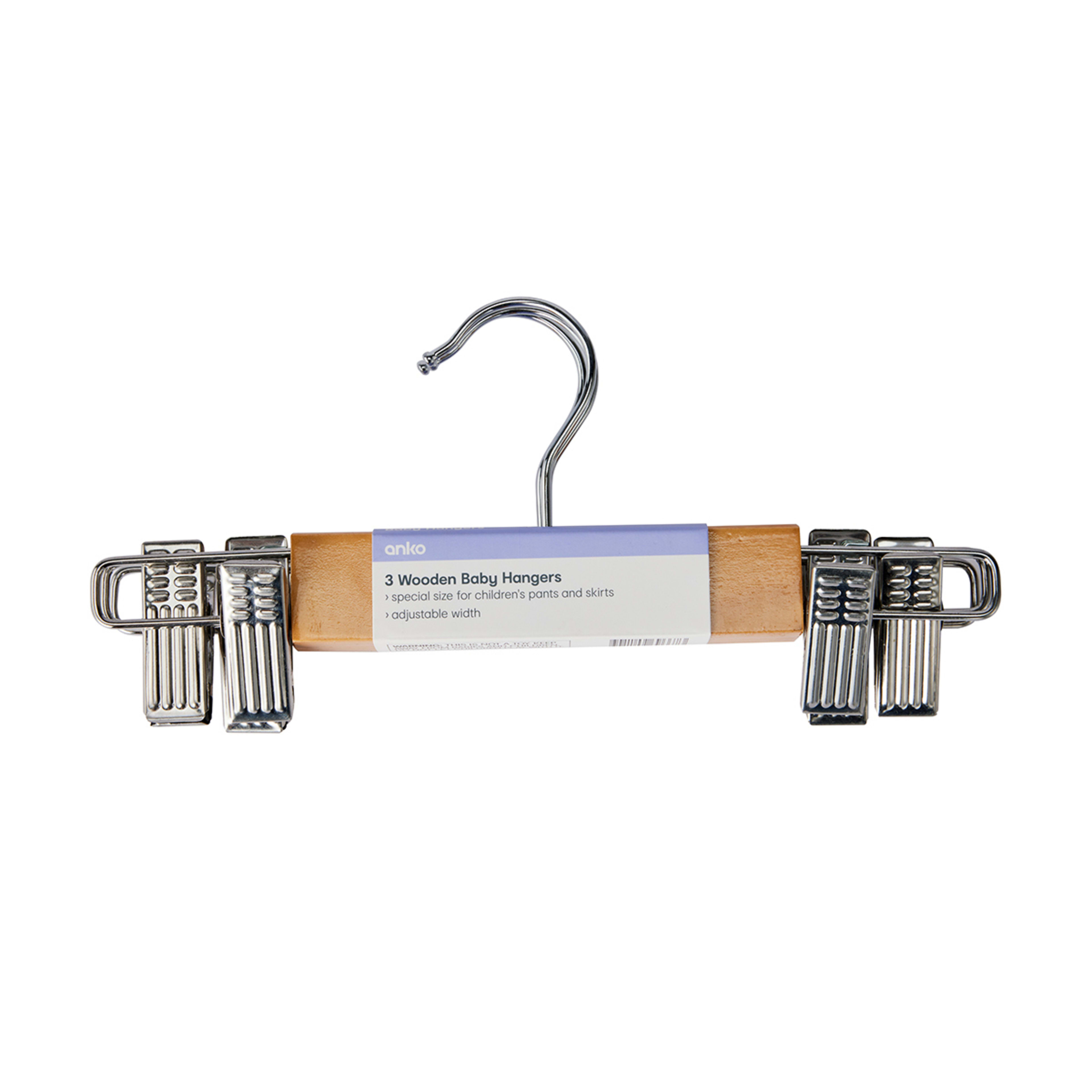 3 Pack Wooden Baby Hangers Kmart