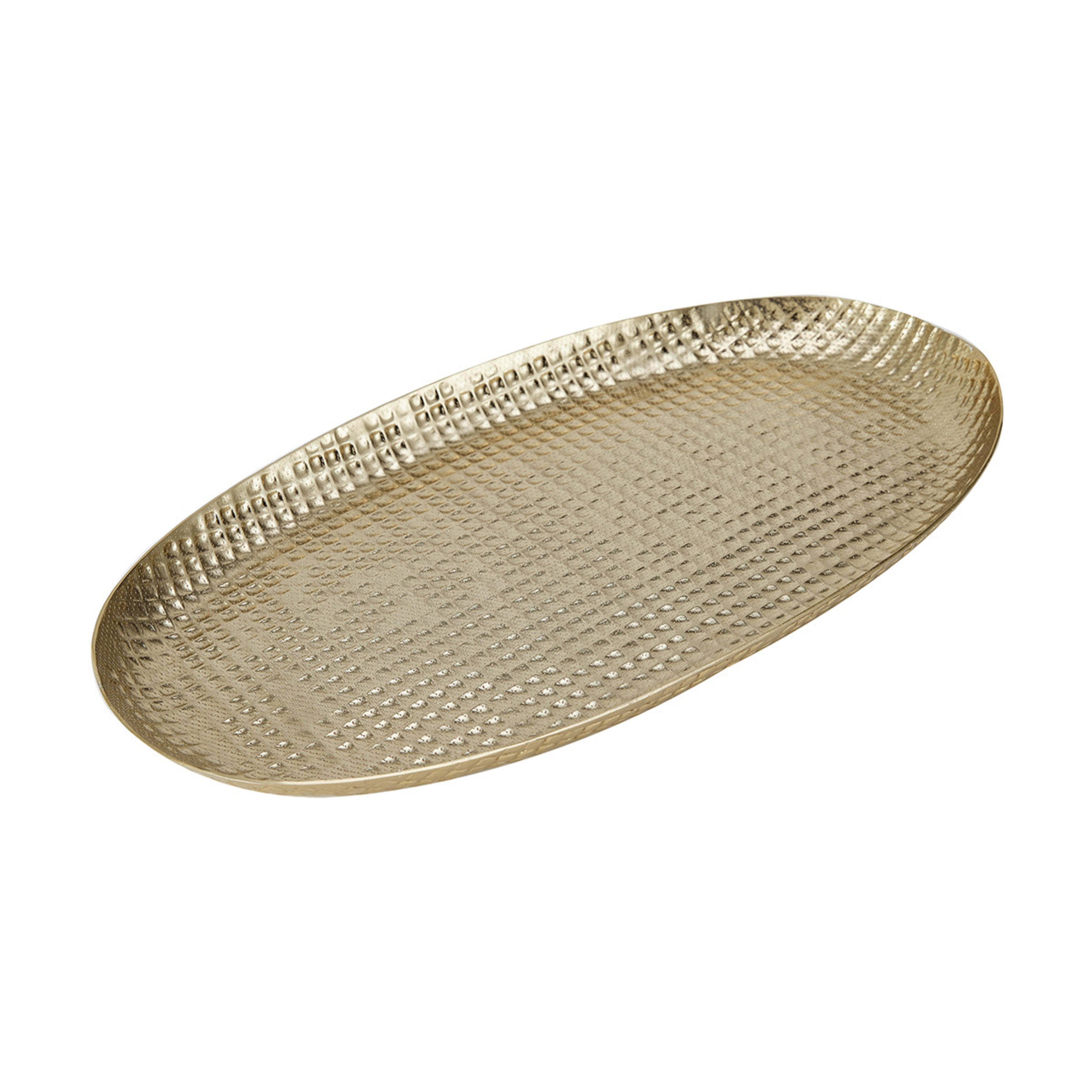 Gold Look Hammered Platter Kmart