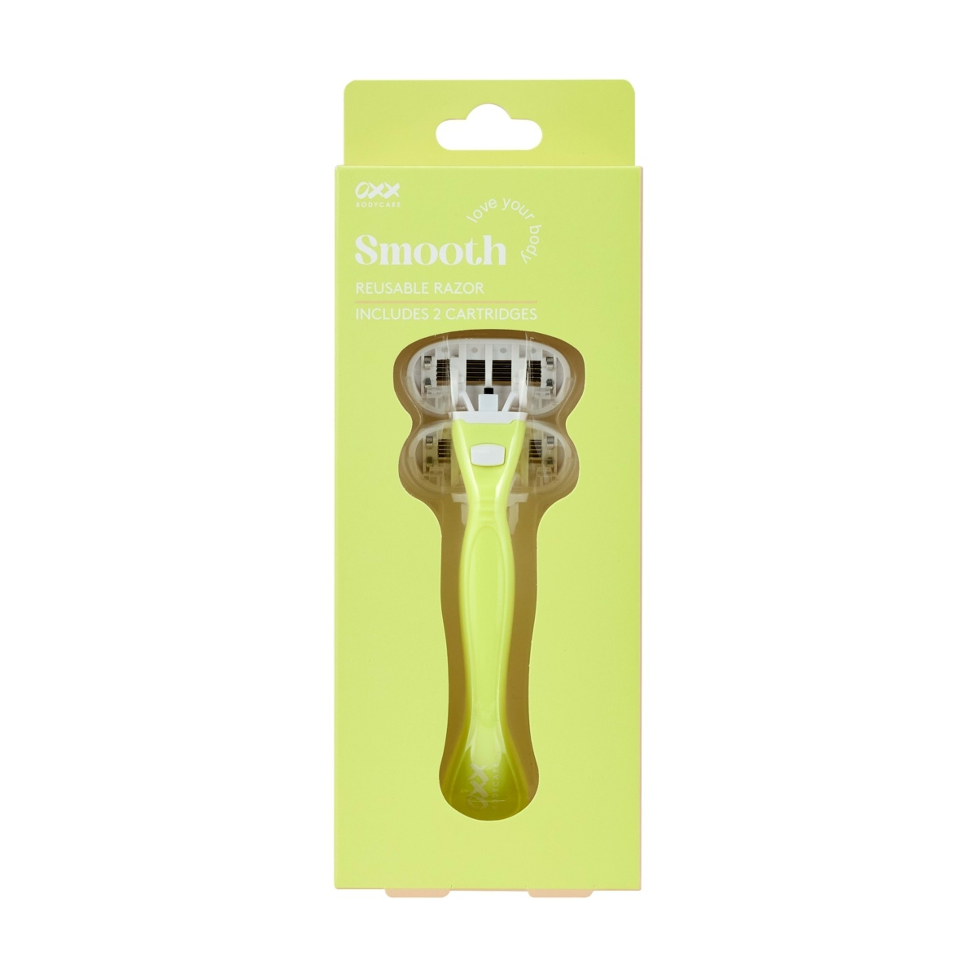1 OXX Bodycare Smooth Reusable Razor - Lime, 1 of 5