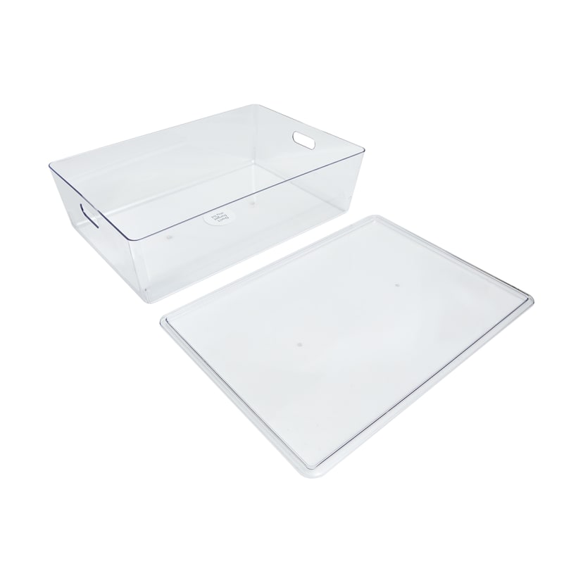 Smooth and Shiny Clear Plastic Tub 26L Kmart
