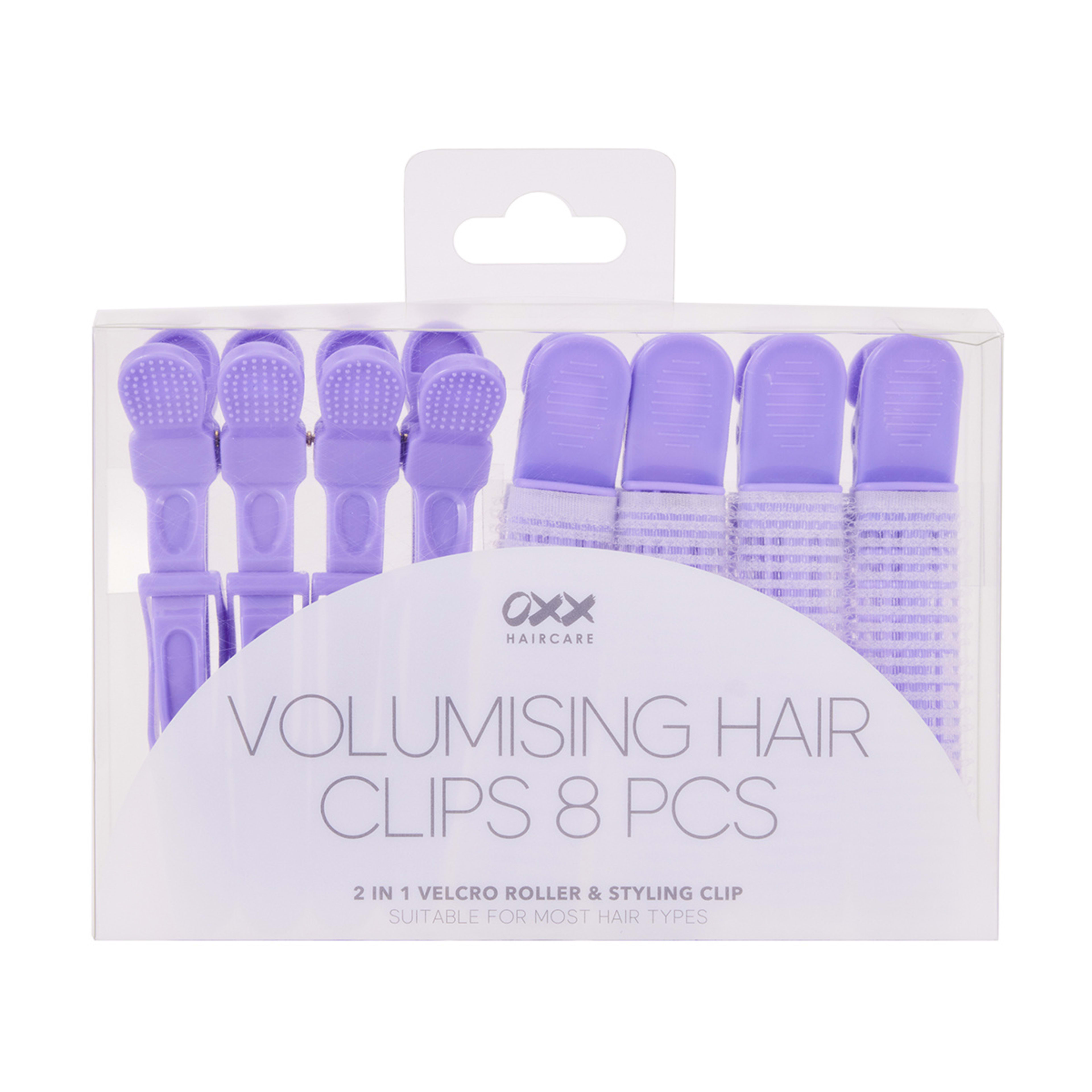 4 OXX Haircare 8 Piece Volumising Hair Clips - Purple, 4 of 4