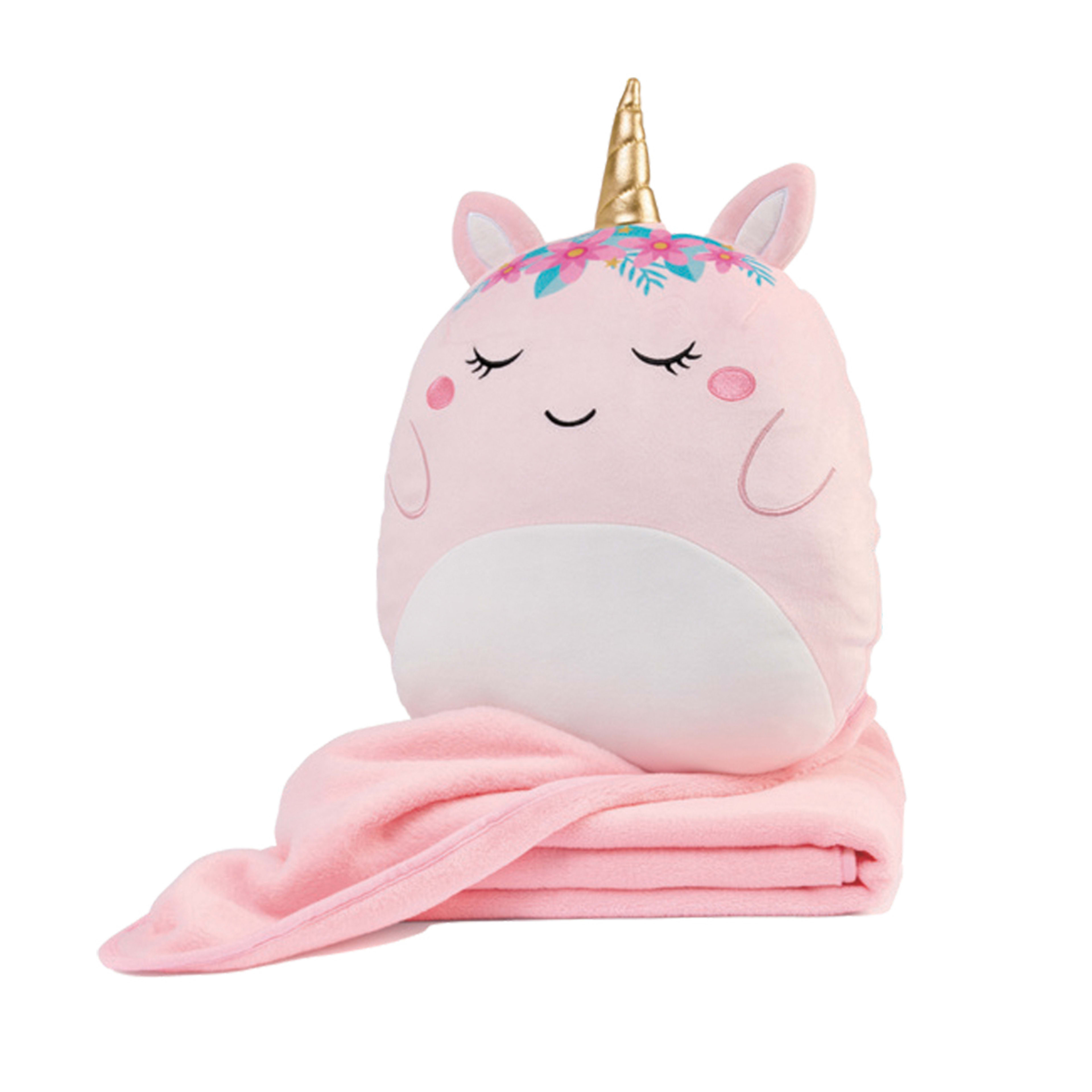 2in1 Unicorn Travel Blanket and Pillow Kmart