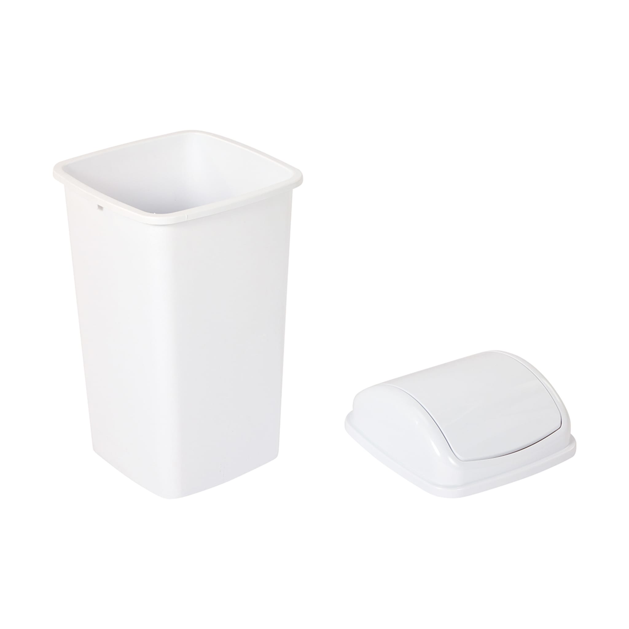 27L Swing Top Bin White Kmart