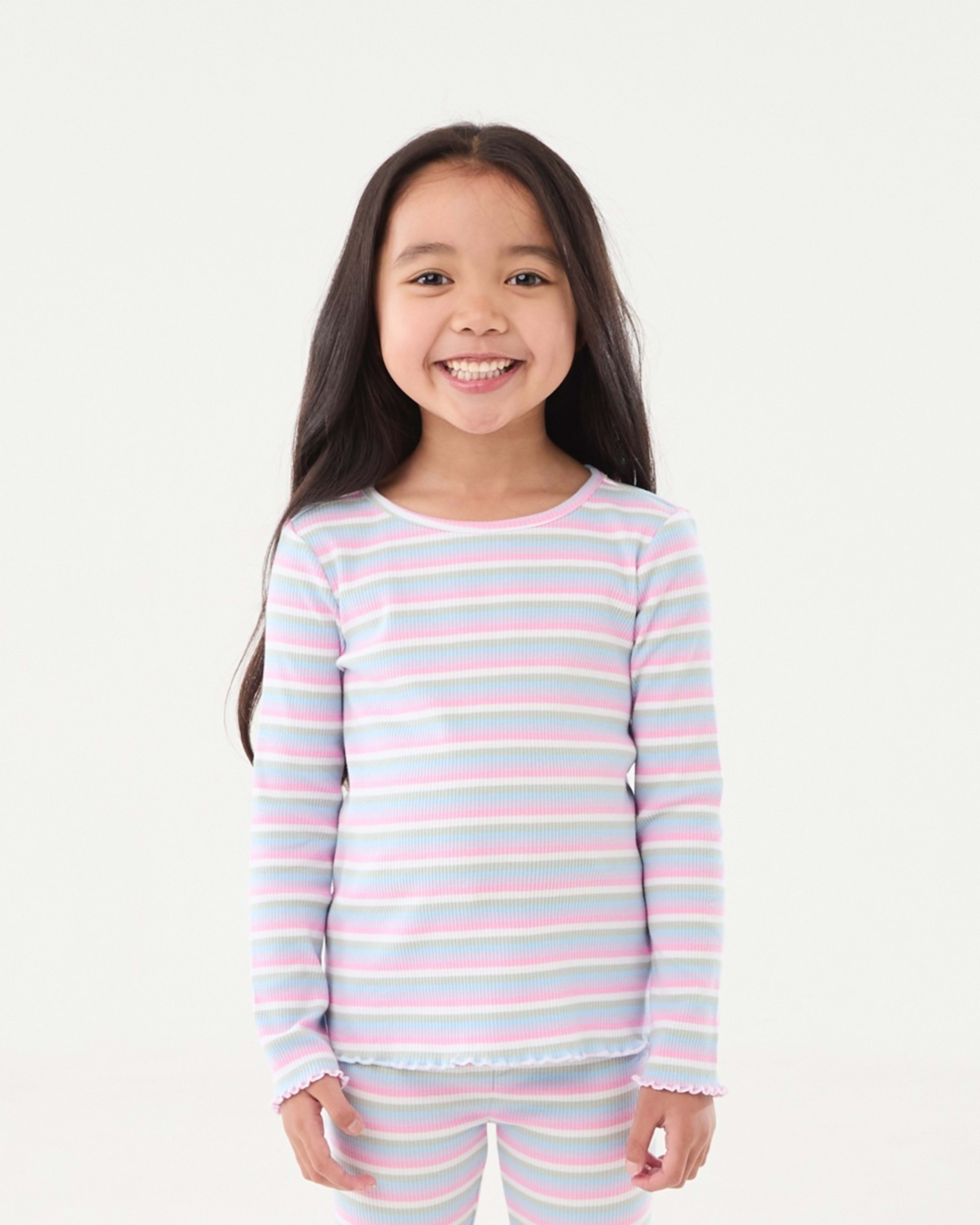 1 Long Sleeve Rib T-shirt Stripes, 1 of 9