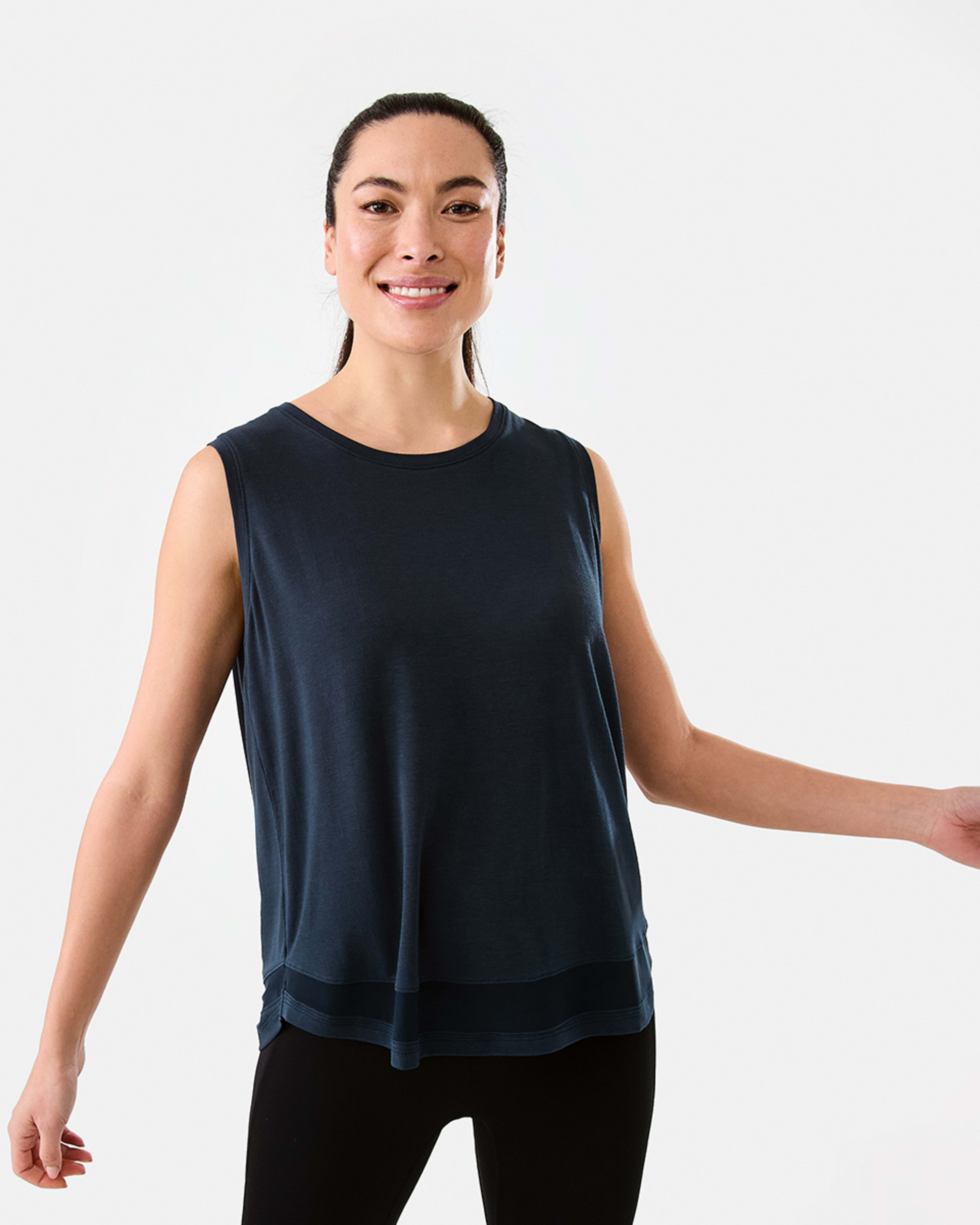 1 Active Womens Sleeveless Mesh Tank SKY CAPTAIN, 1 of 6