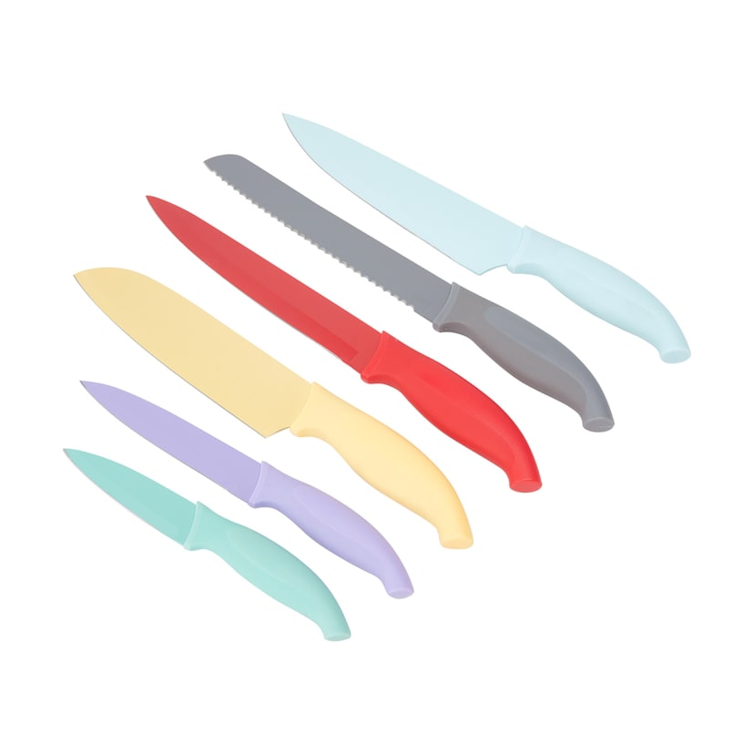 Set of 6 Knives with Blade Covers Kmart