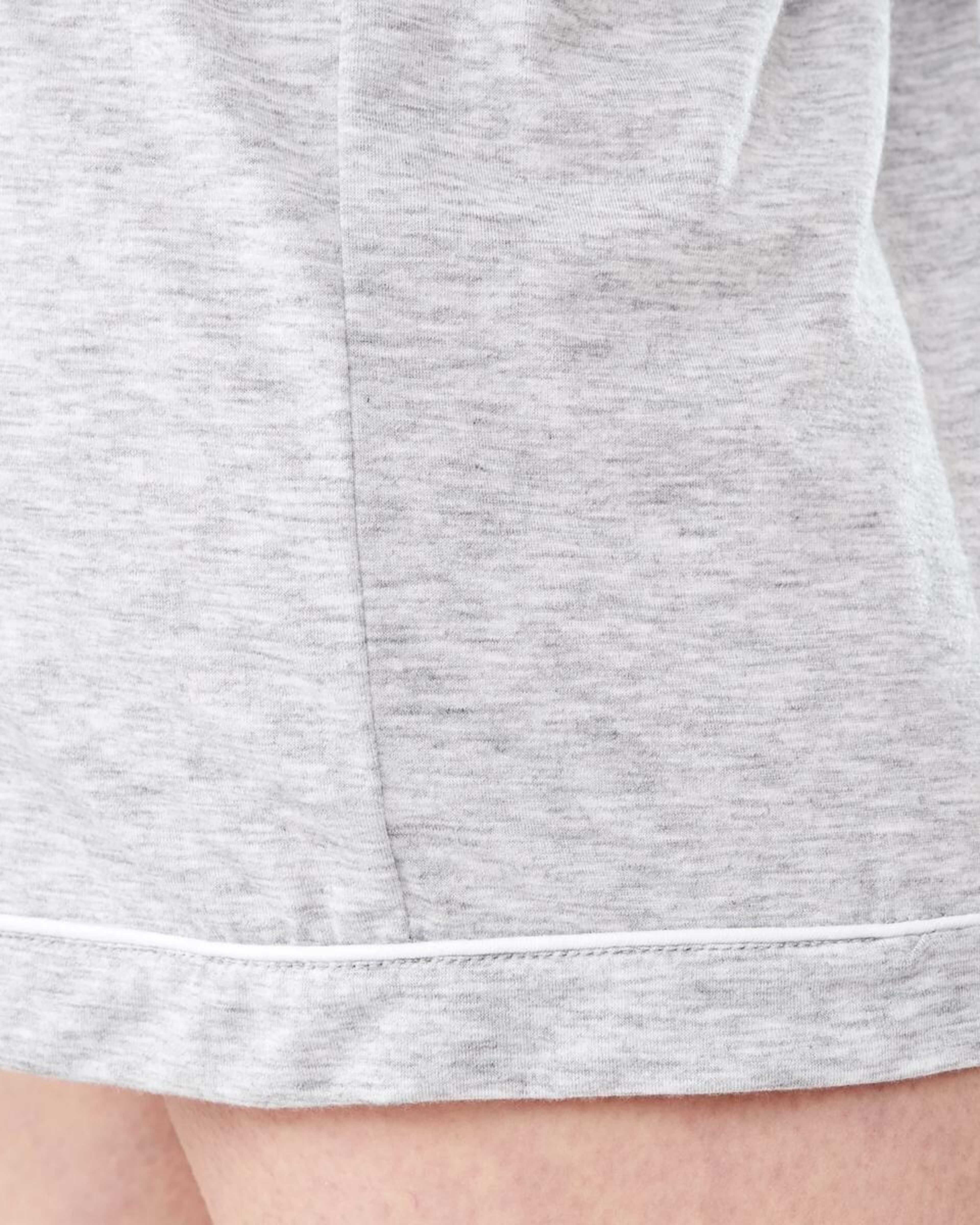 8 Short Sleeve Top and Shorts Comfort Pyjama Set Slvr Marle, 8 of 9