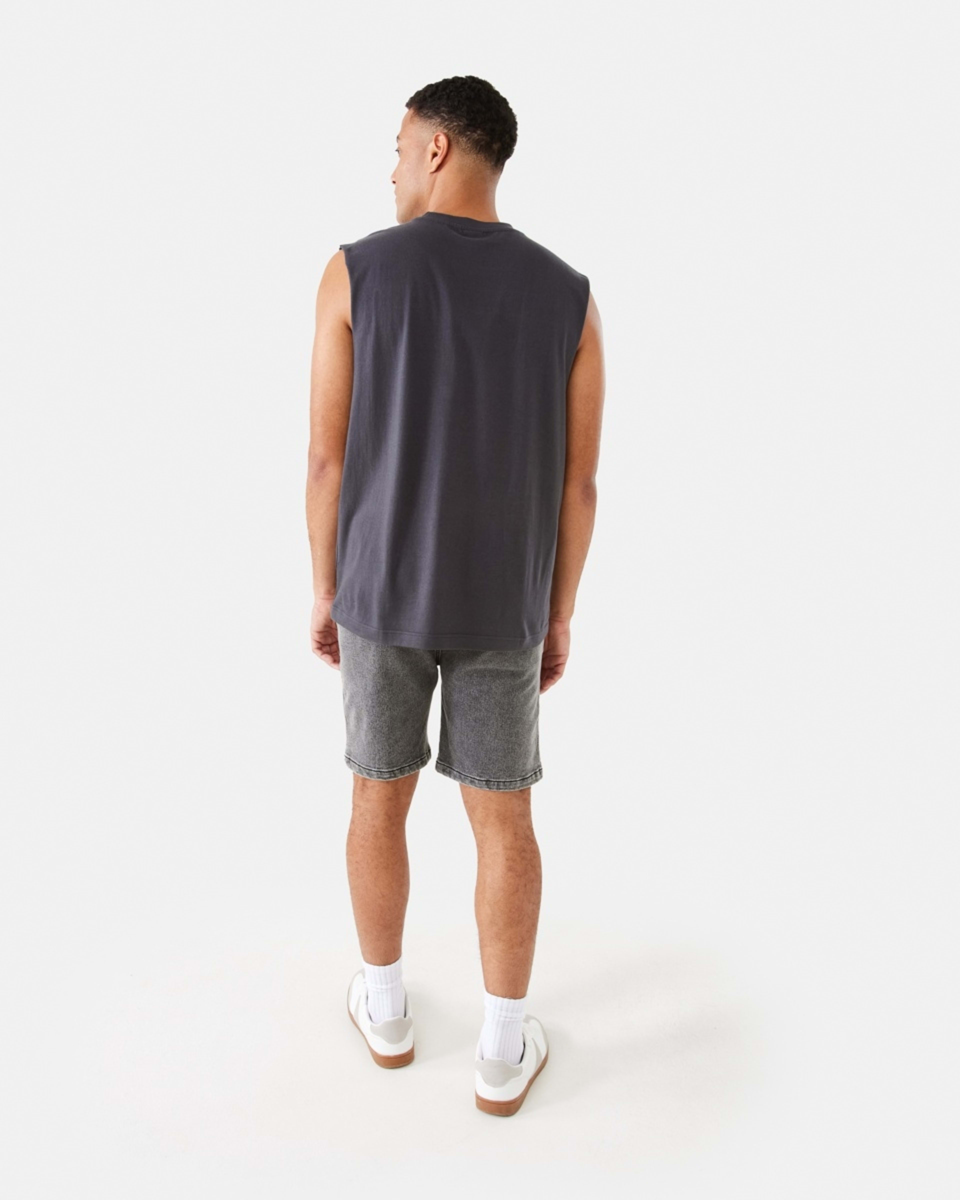 4 Denim Jogger Shorts VINTAGE BLACK, 4 of 7