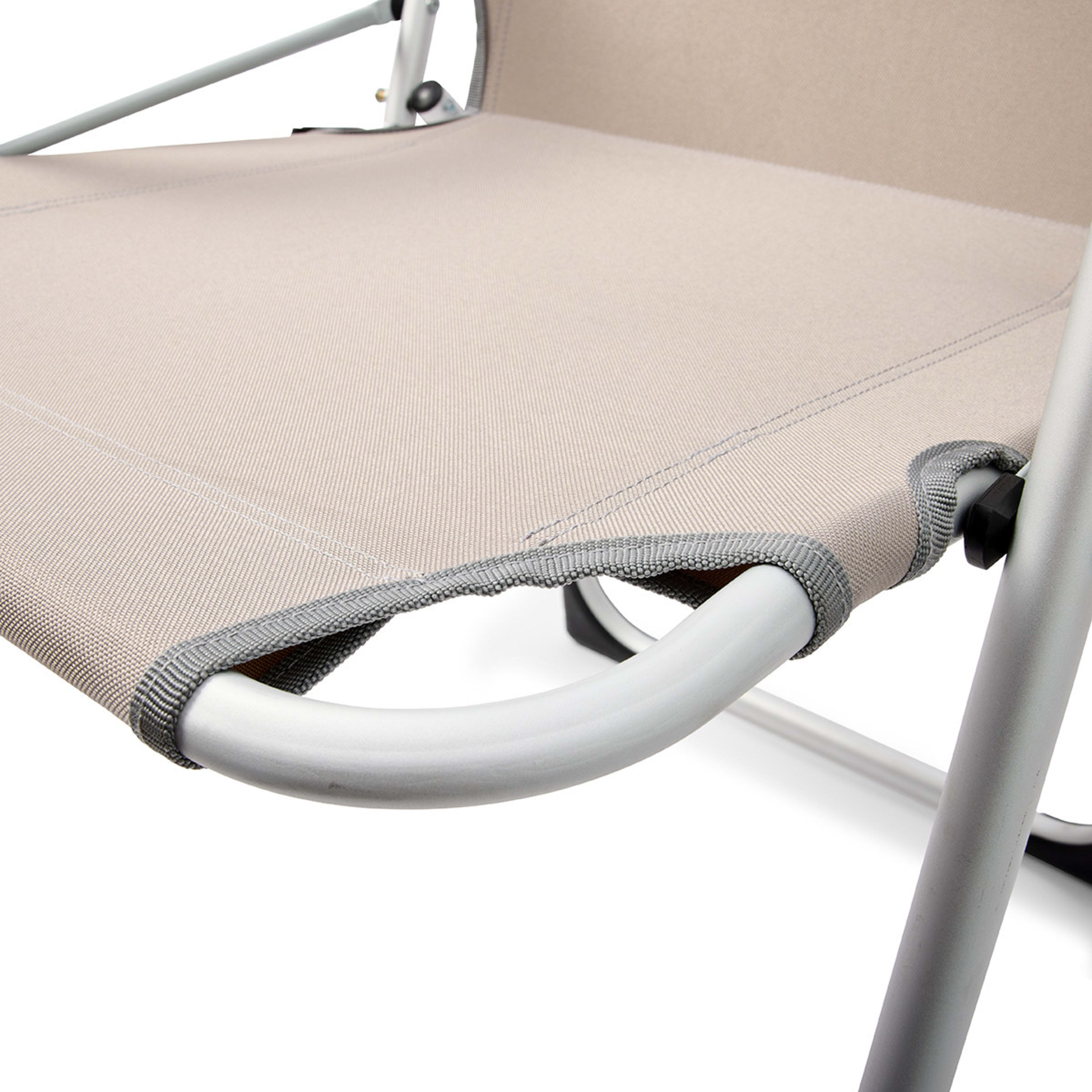 Aluminum Hard Arm Chair Beige Kmart