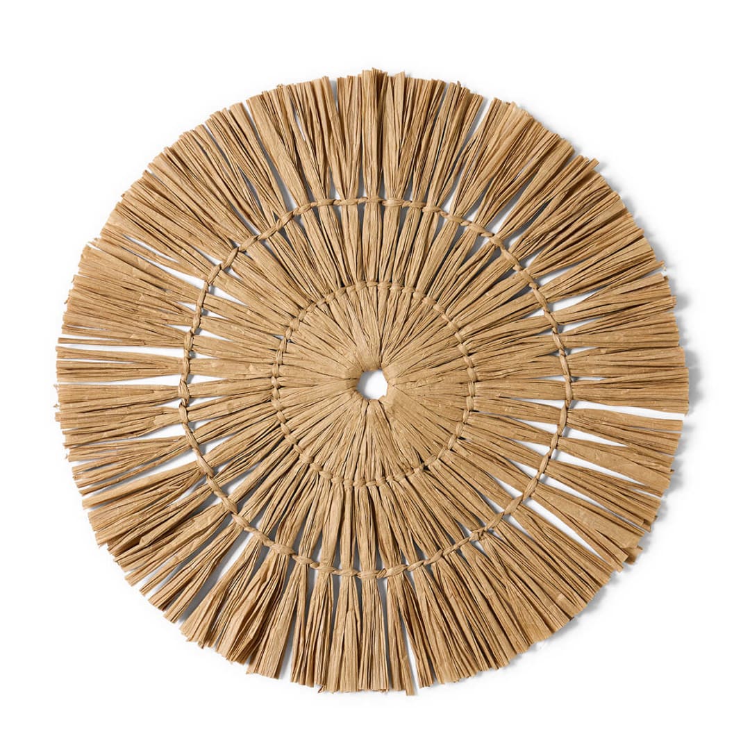 Natural Rattan Look Round Placemat - Kmart NZ