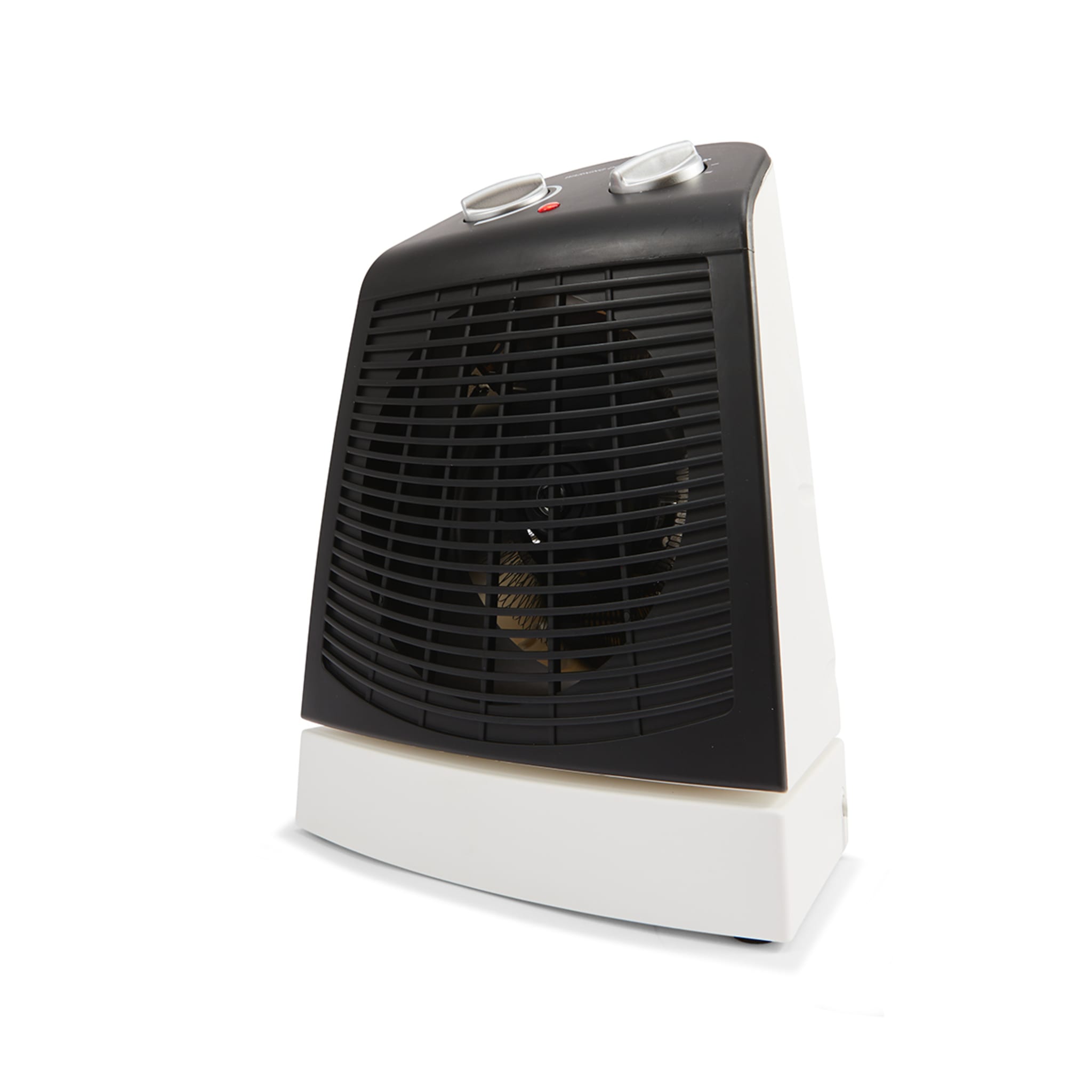 Oscillating Fan Heater Black and White Kmart