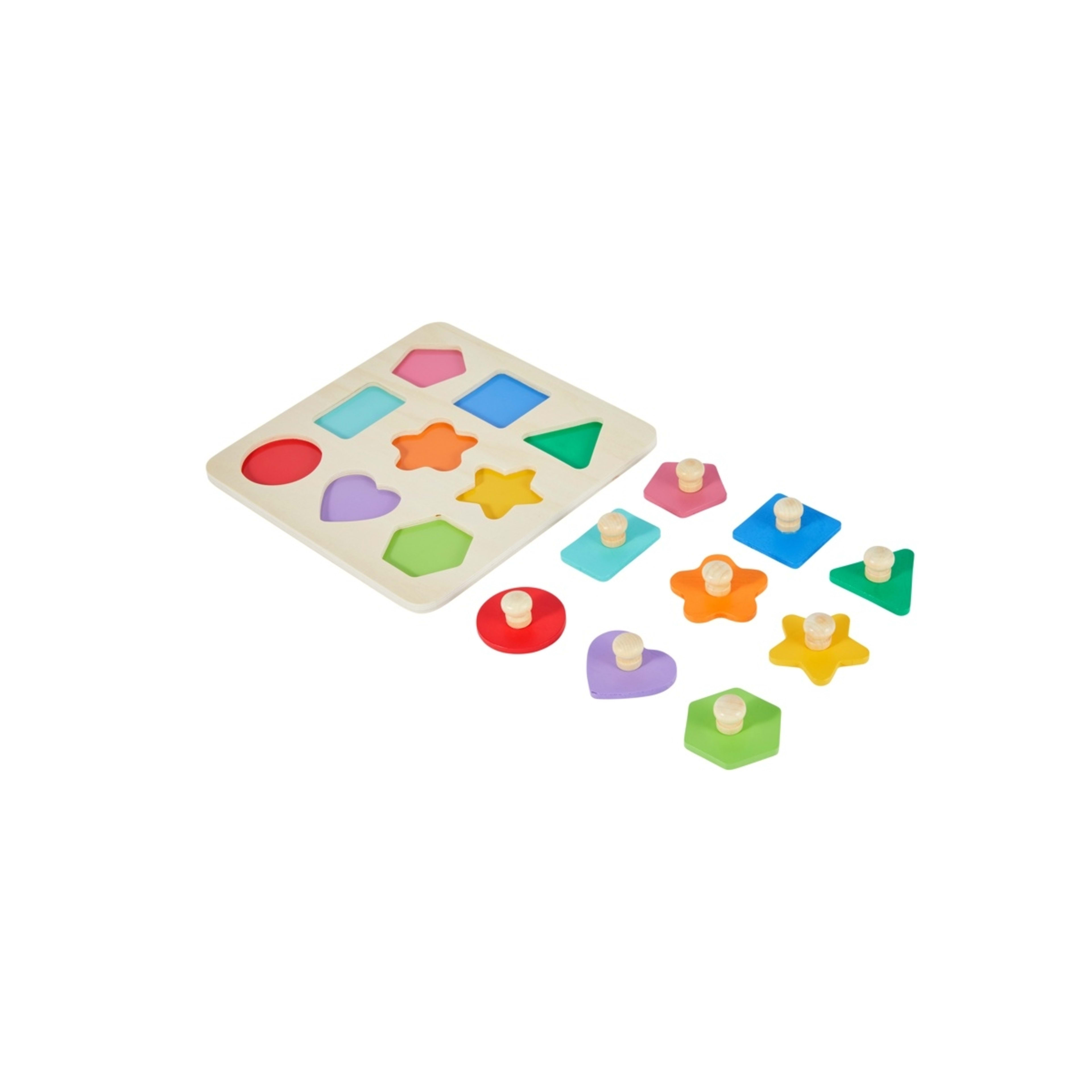 2 Wooden Simple Shape Puzzle, 2 of 5