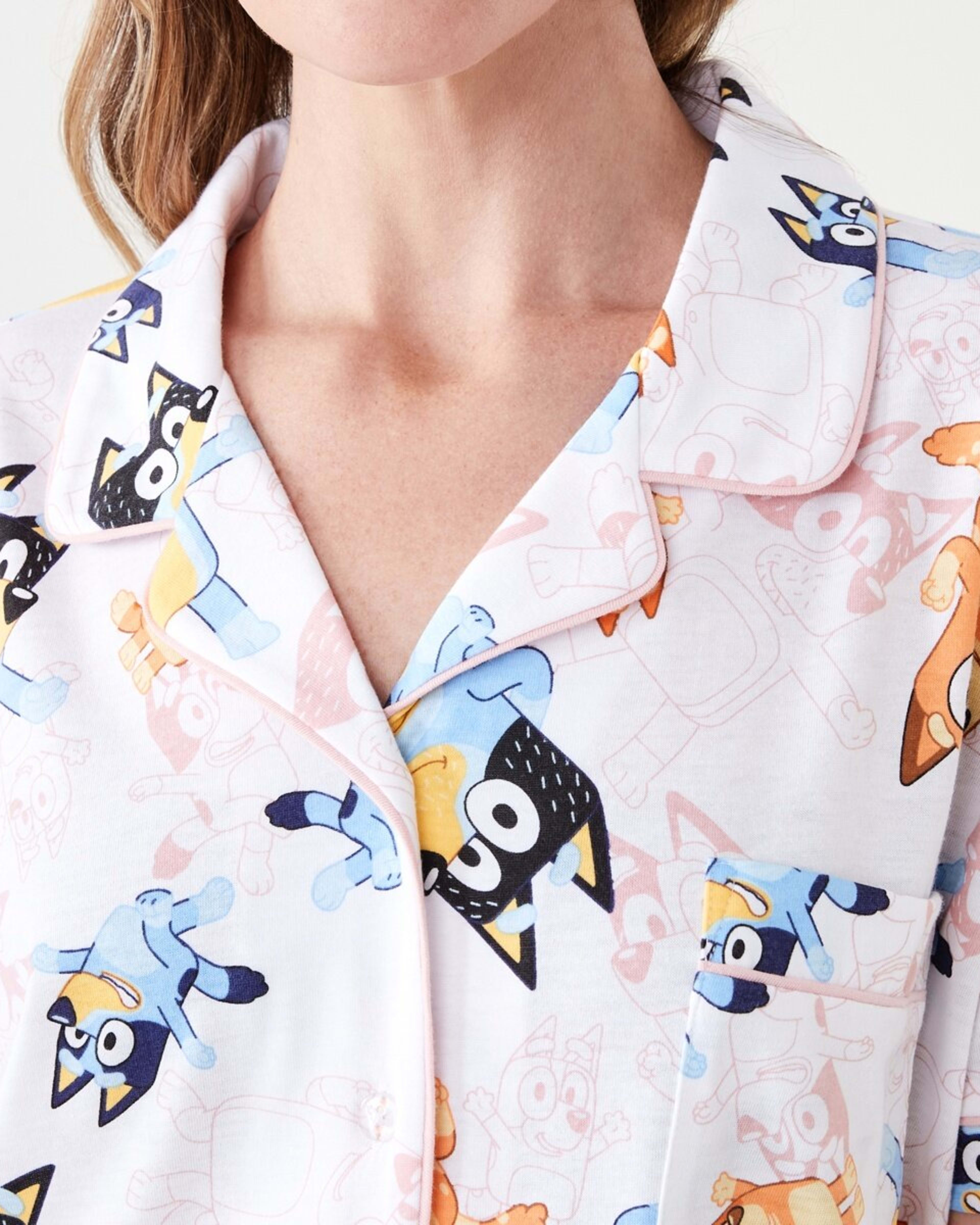 5 Bluey License Family Matching Short Sleeve Top and Shorts Comfort Pyjama Set BLUEY WHITE, 5 of 8