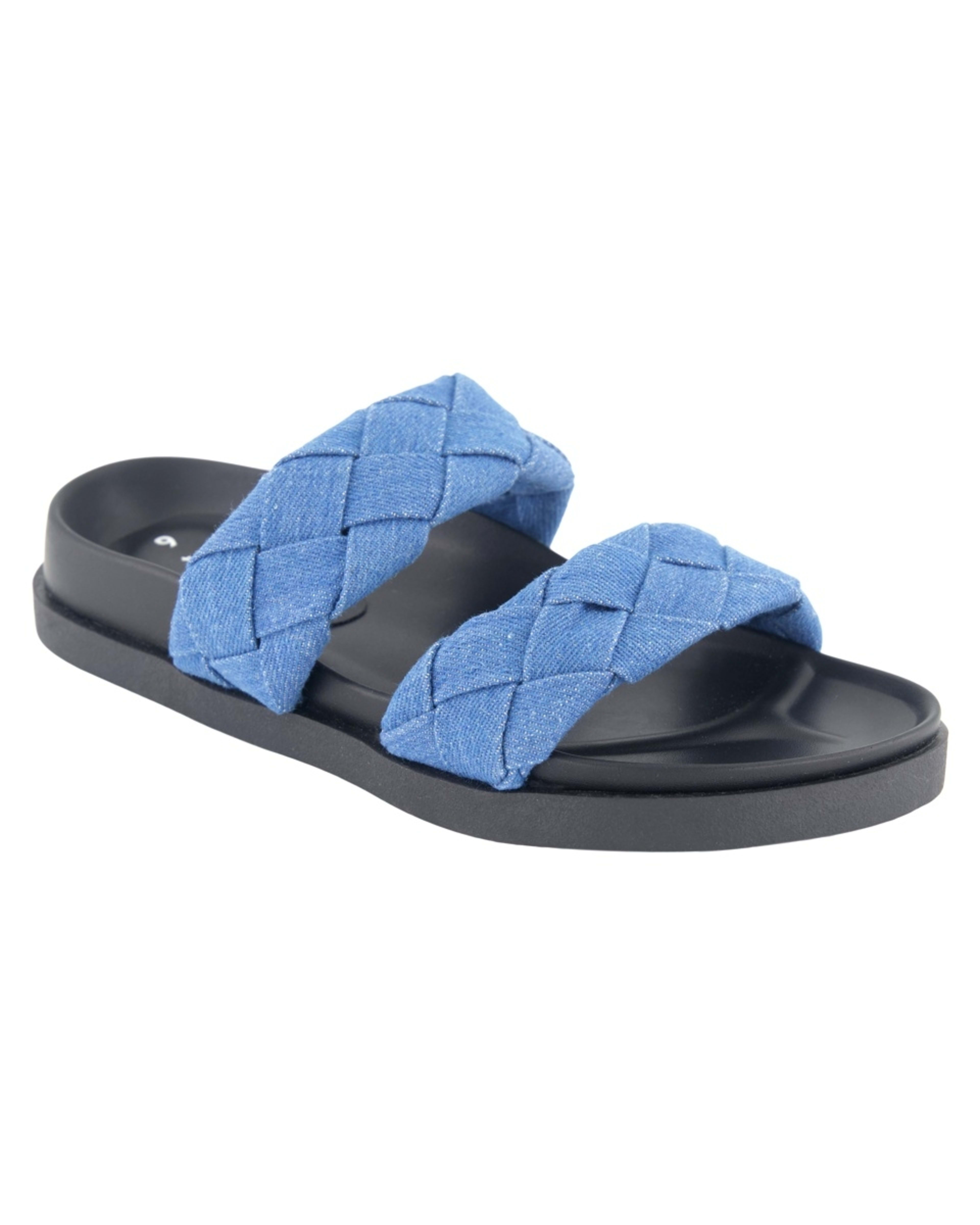 1 Braided Band Slides Denim