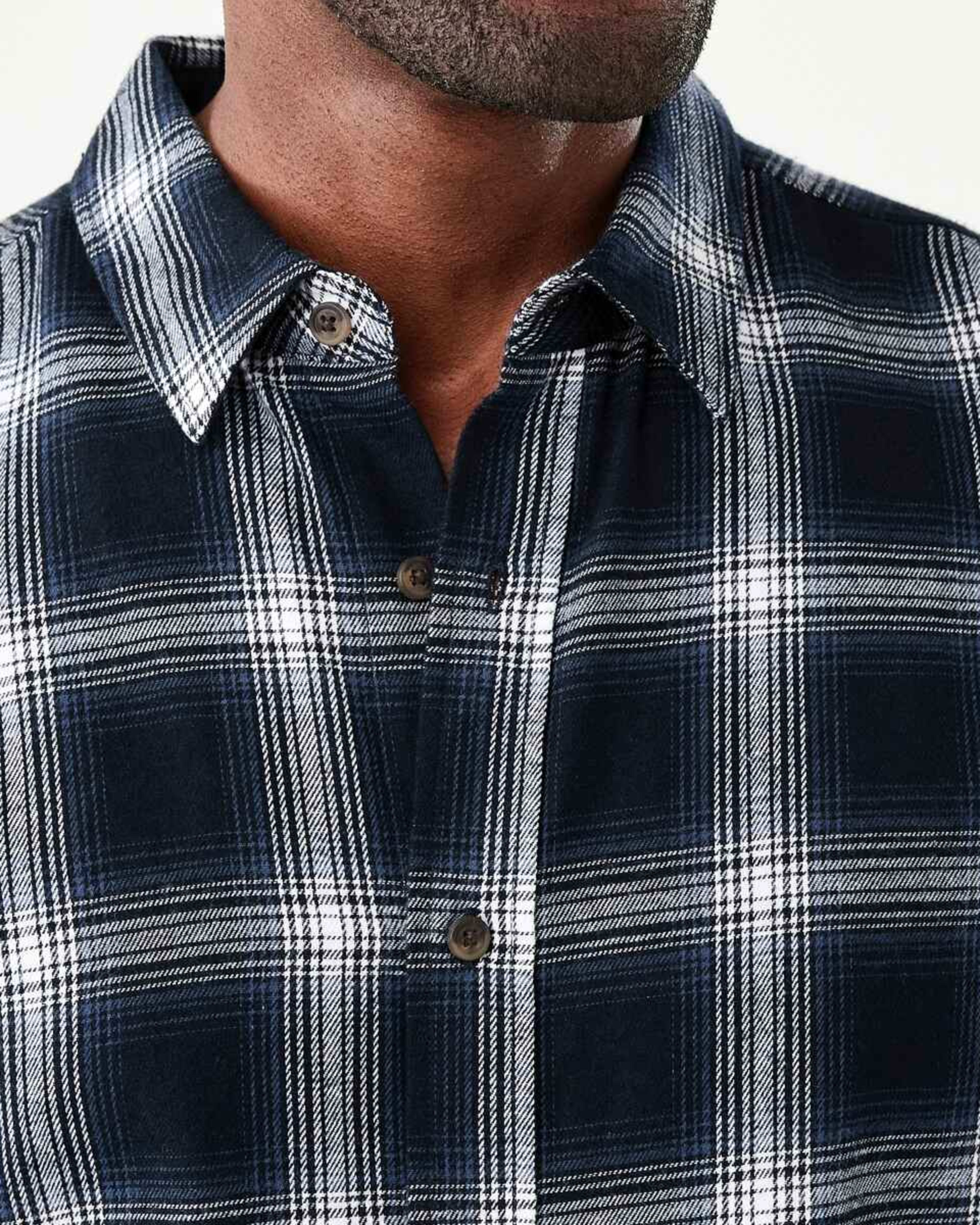 5 Long Sleeve Brushed Check Shirt Blu Check, 5 of 6