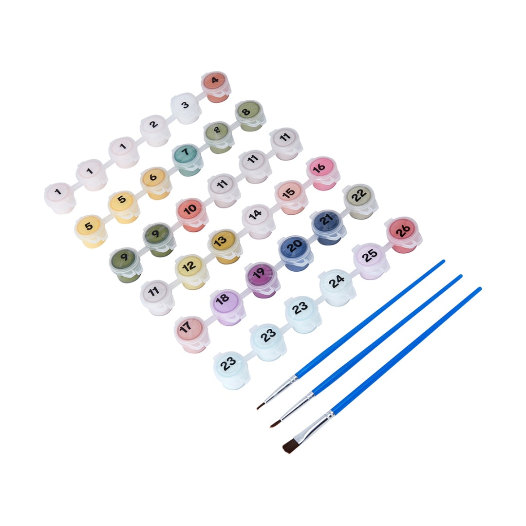 3 Pack Paint by Numbers Floral Bouquet Kmart