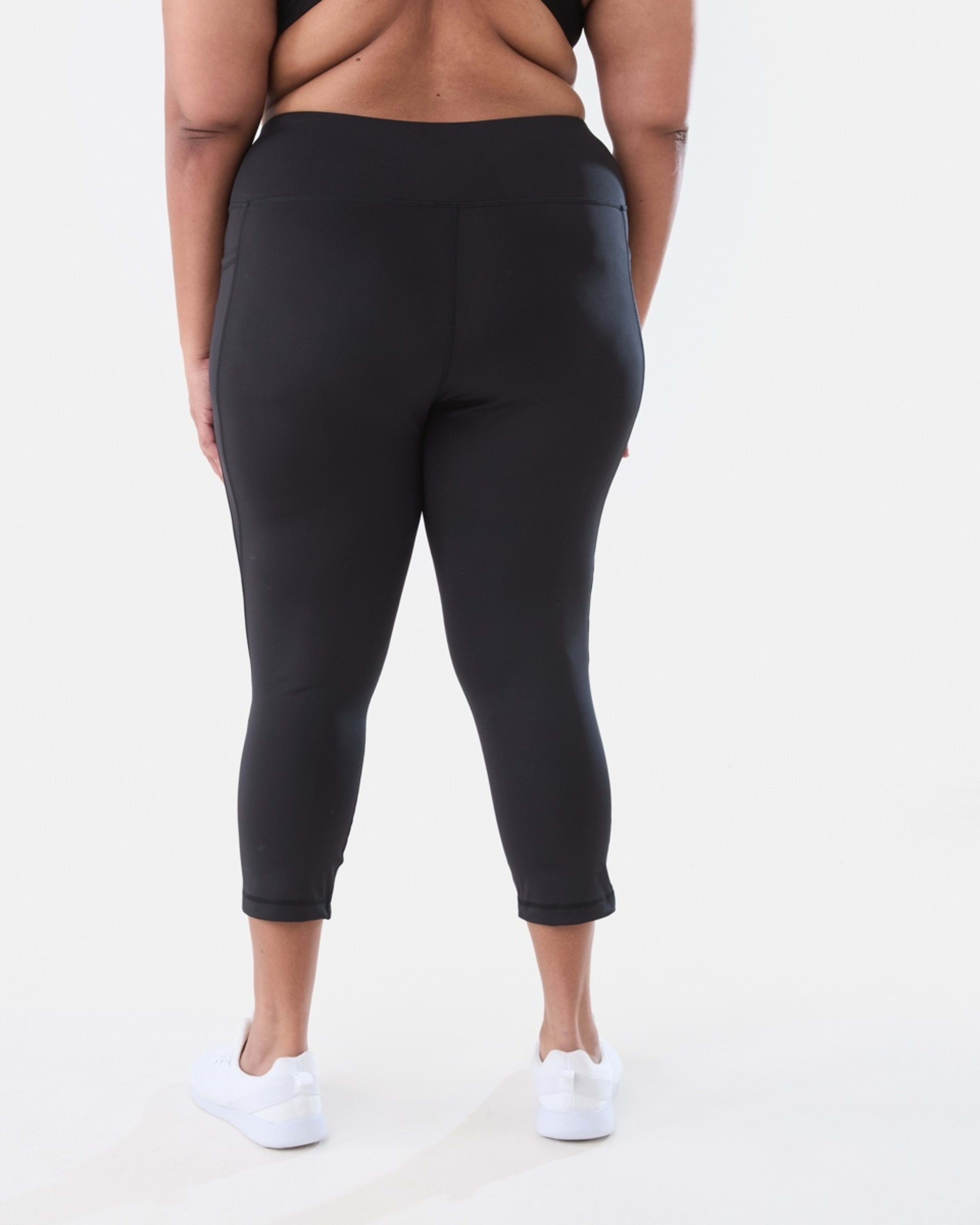 3 Curve Crop Leggings BLACK, 3 of 5