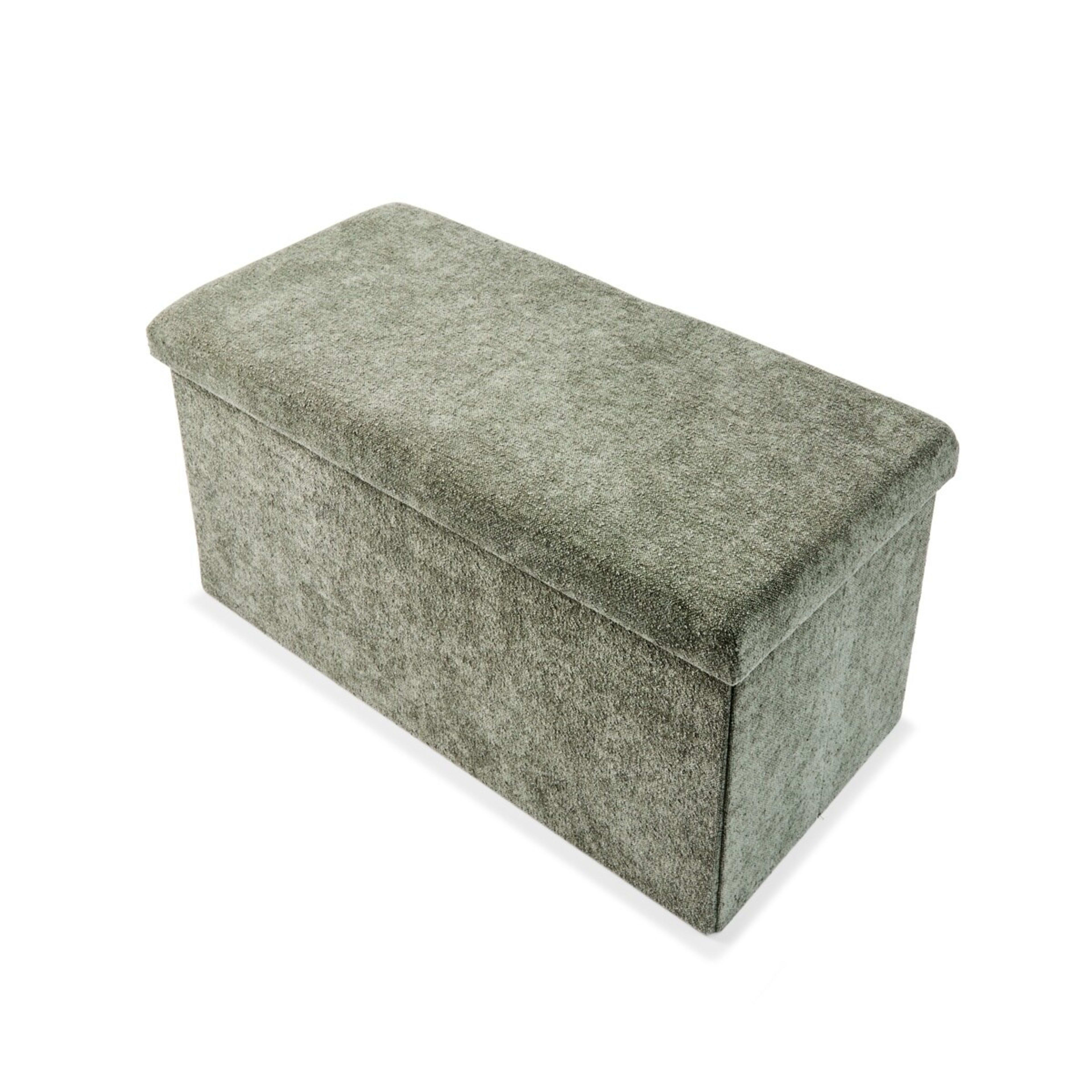 5 Ottoman Storage Bench - Green, 5 of 9