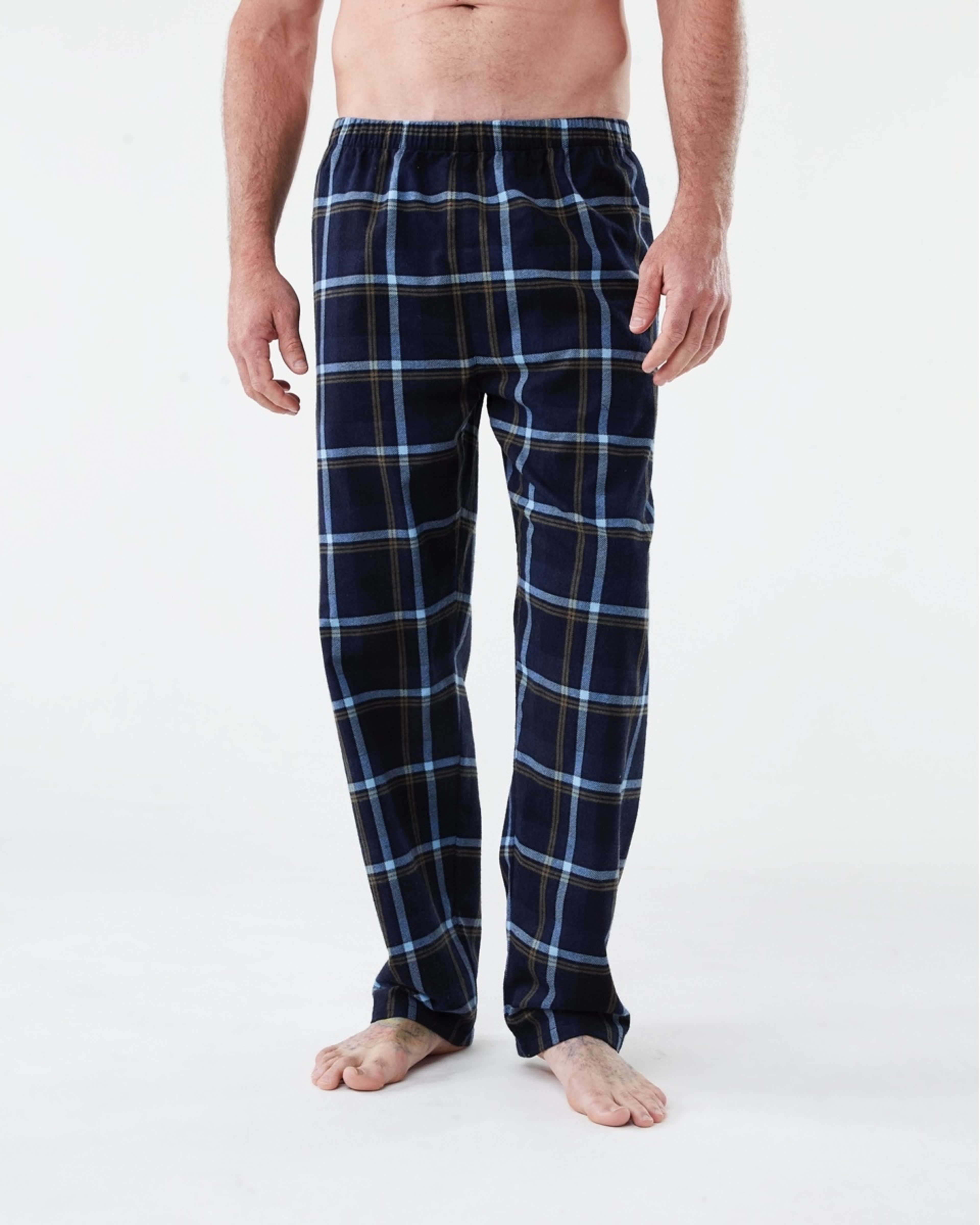 1 Flannel Sleep Pants Nvy Check, 1 of 4