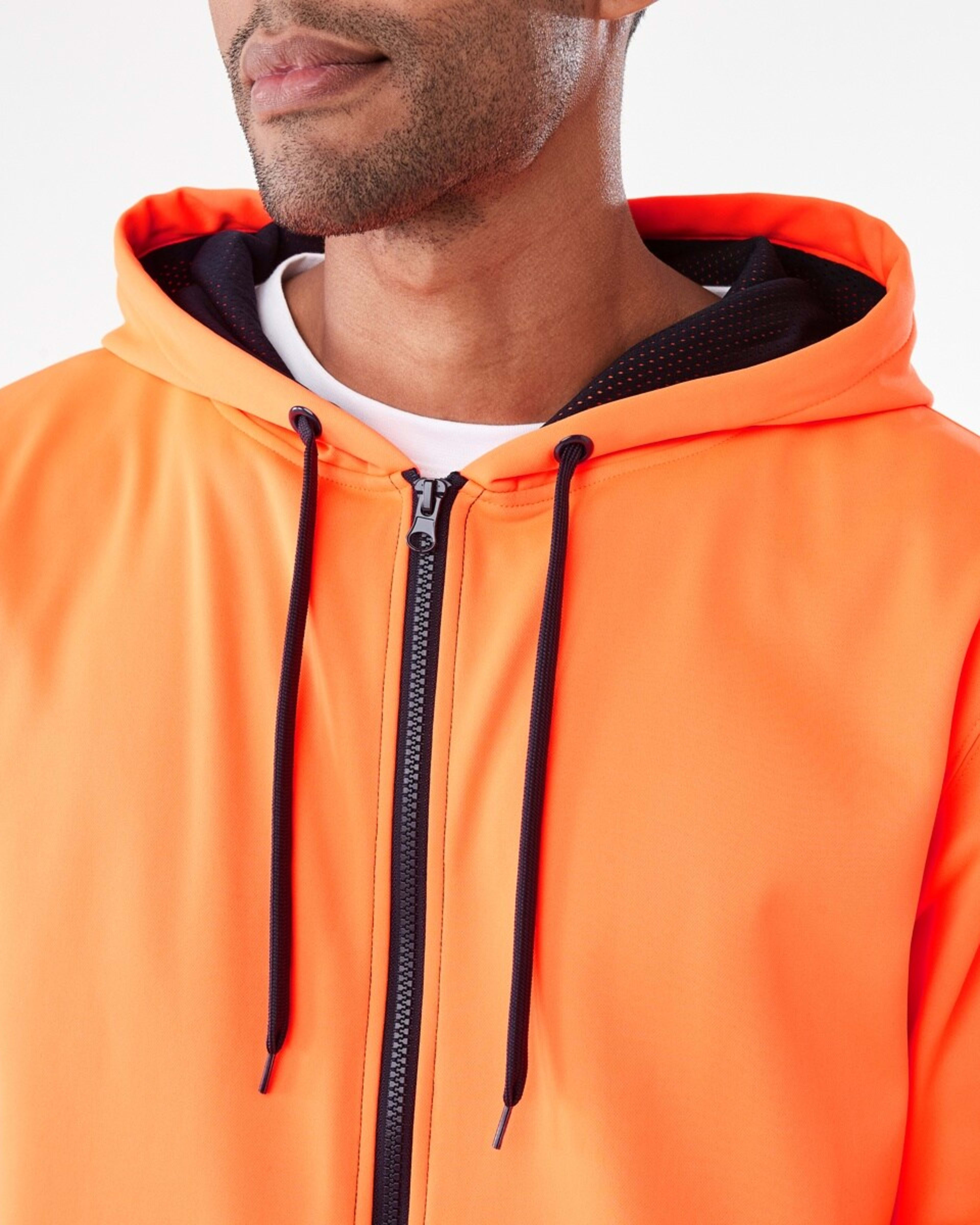 6 Hi-Visibility Zip Through Hoodie Orange, 6 of 7