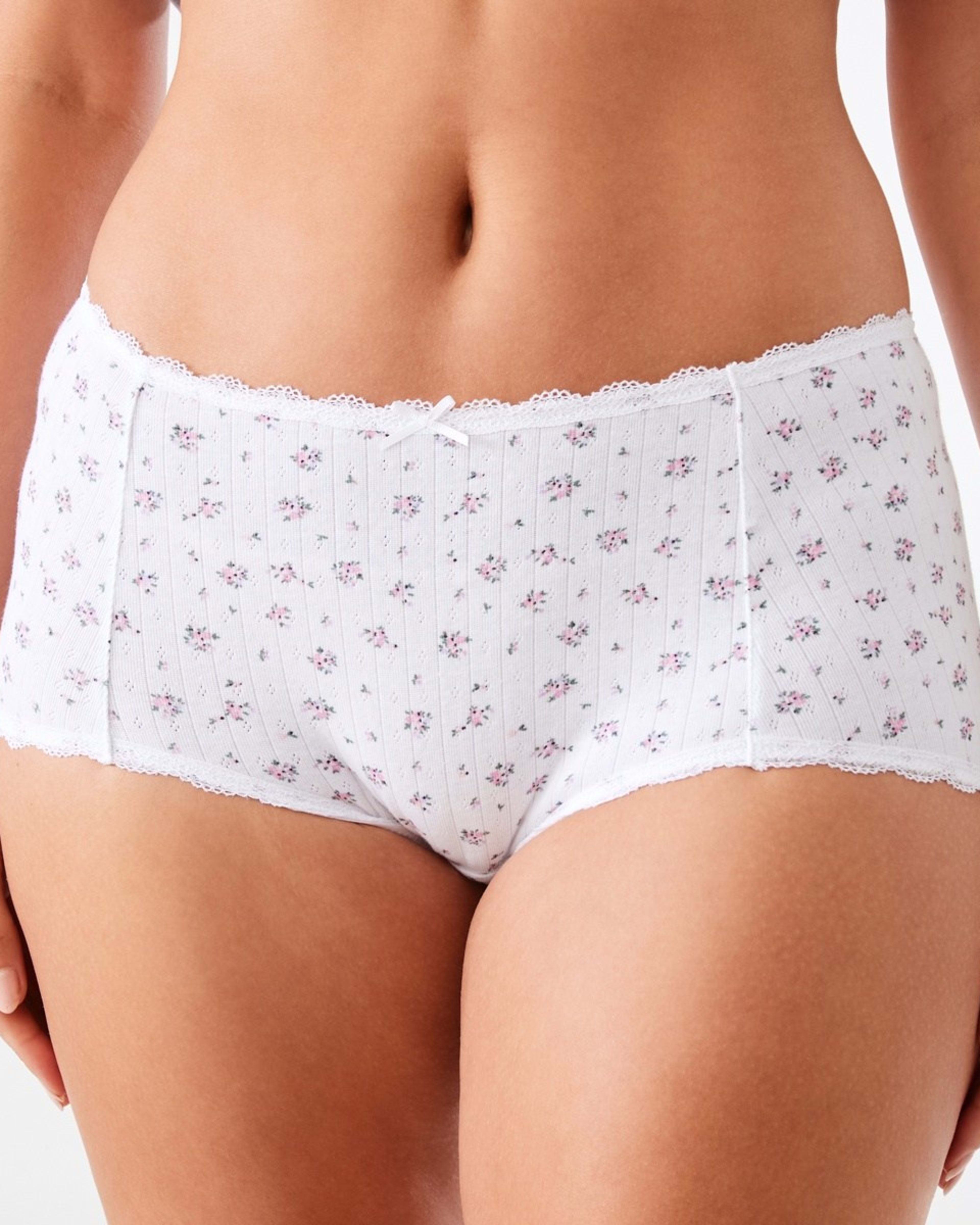 3 3 Pack Pointelle Boyleg Briefs Dtsy B Pk, 3 of 10