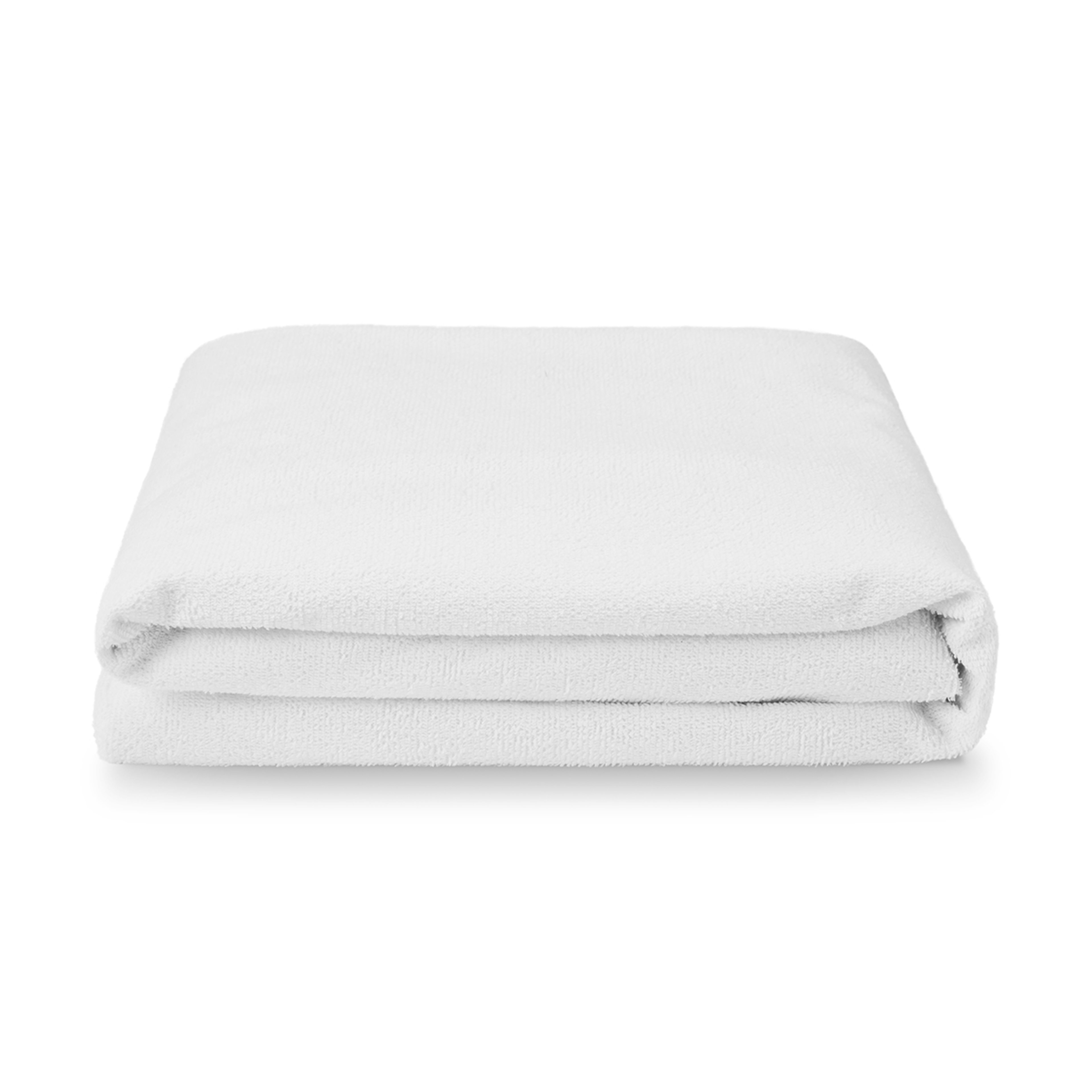 Waterproof Fitted Mattress Protector Queen Bed, White Kmart NZ