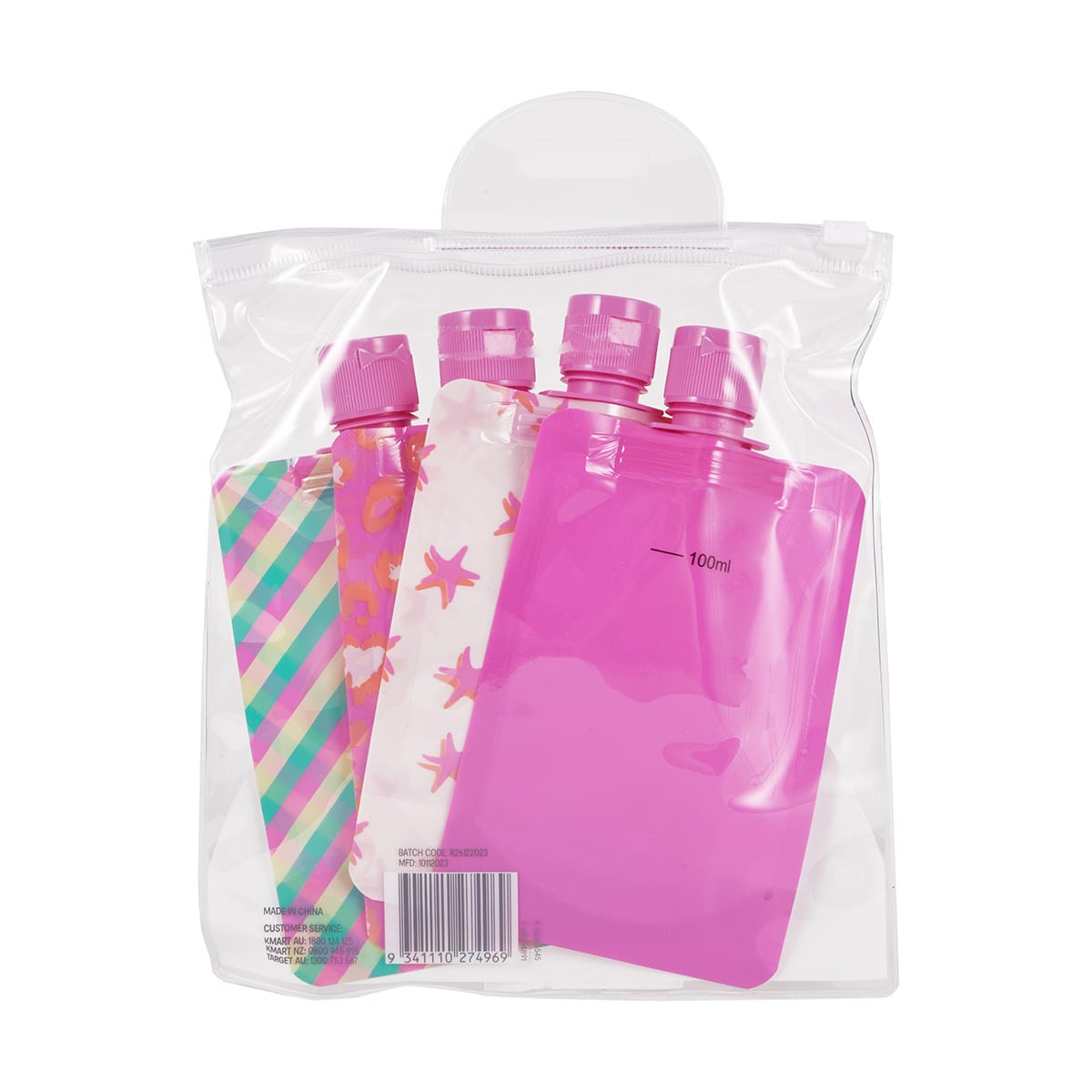 OXX Travel 4 Pack Travel Solutions Travel Pouches Kmart NZ