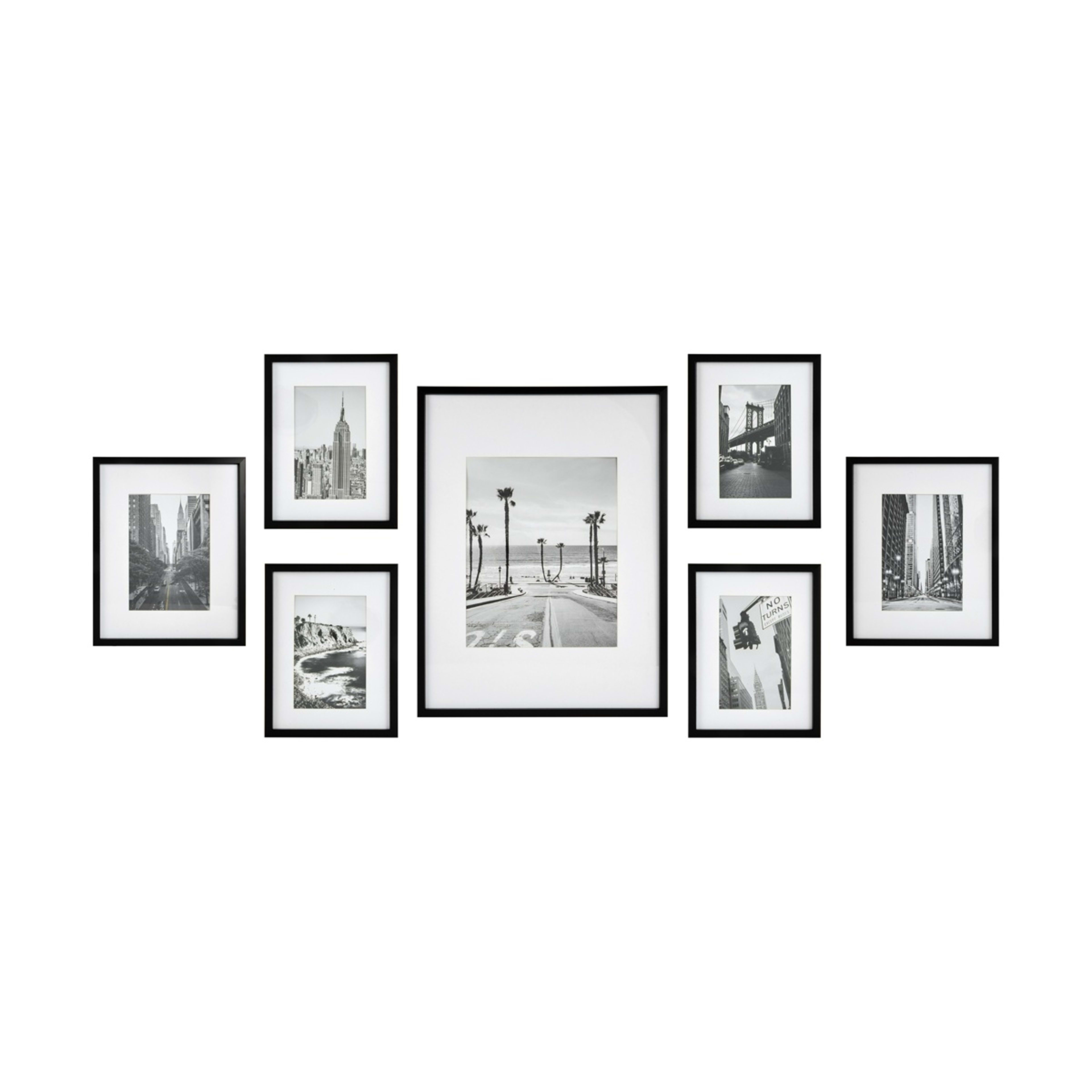 1 7 Piece Gallery Set - Black