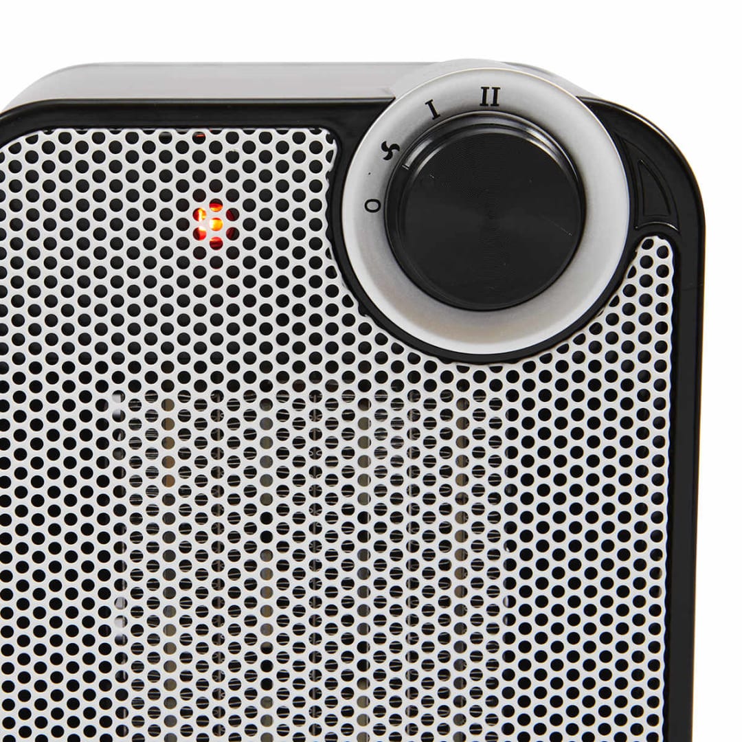 1500W Ceramic Heater Silver Kmart