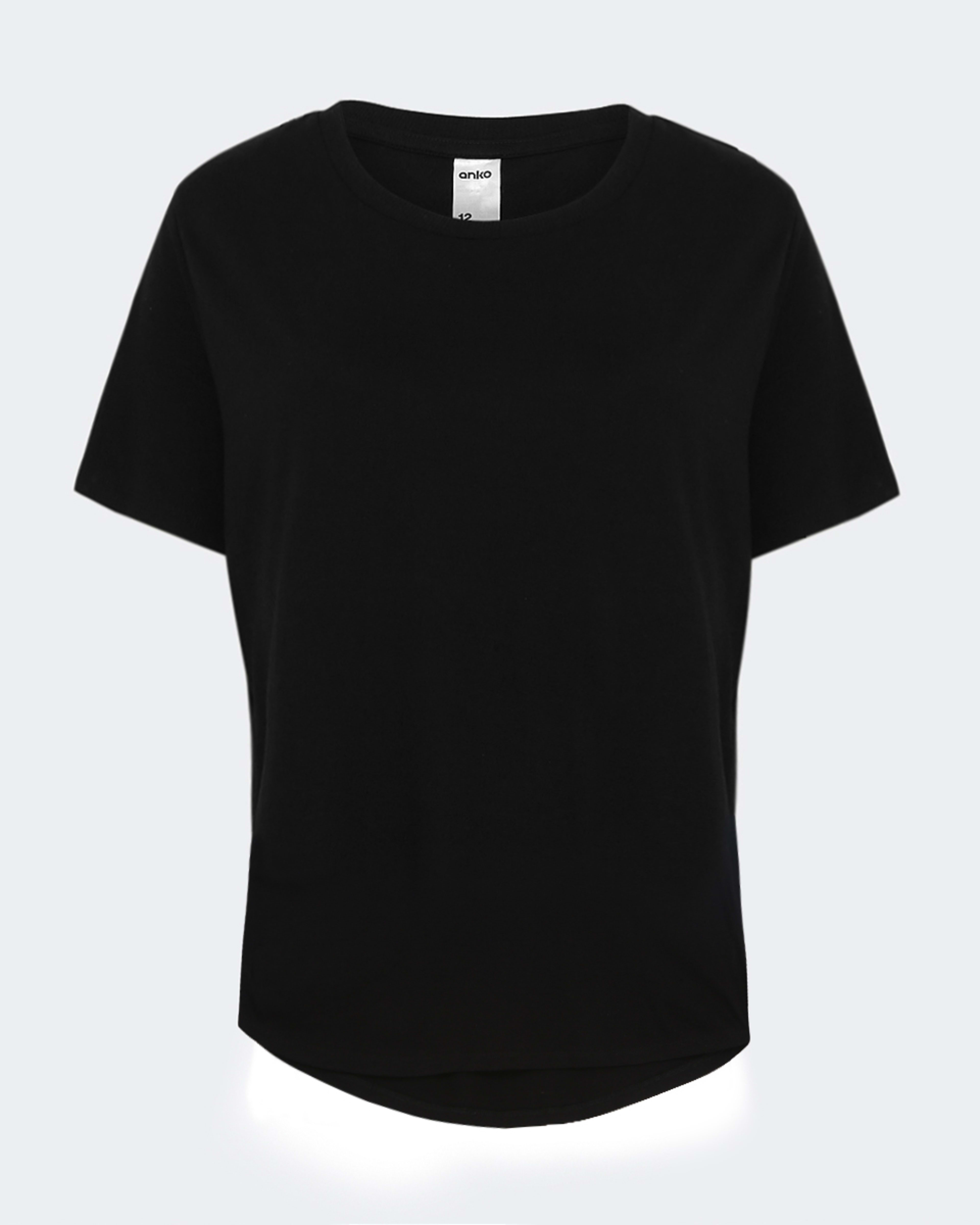 6 Short Sleeve Cotton Modal T-shirt BLACK, 6 of 6