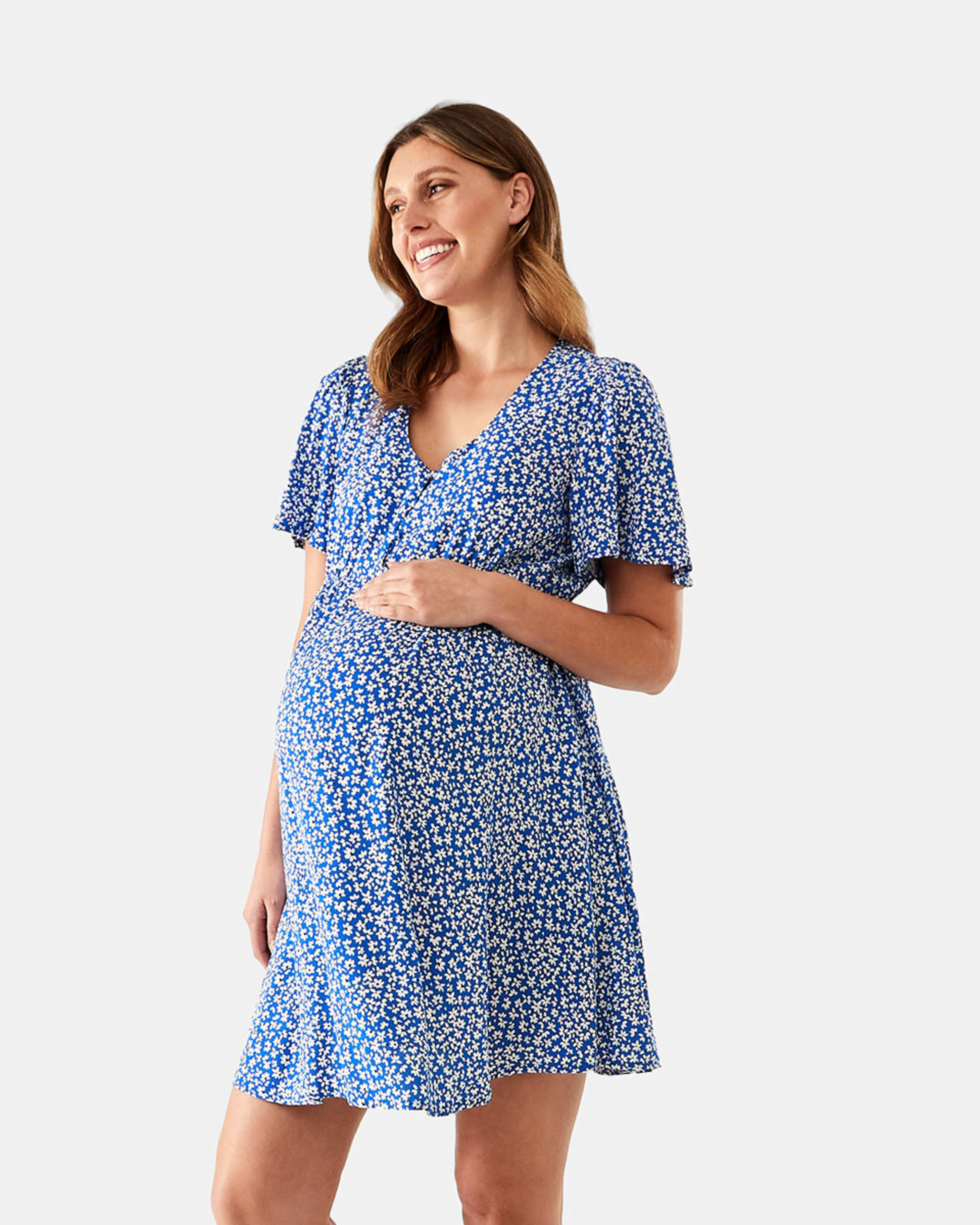 Maternity Short Sleeve Tea Dress - Kmart NZ