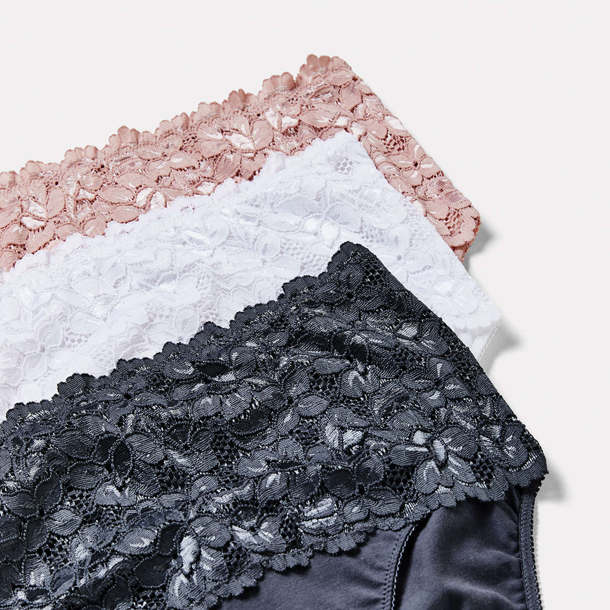 3 Pack Lace Front Full Briefs Kmart